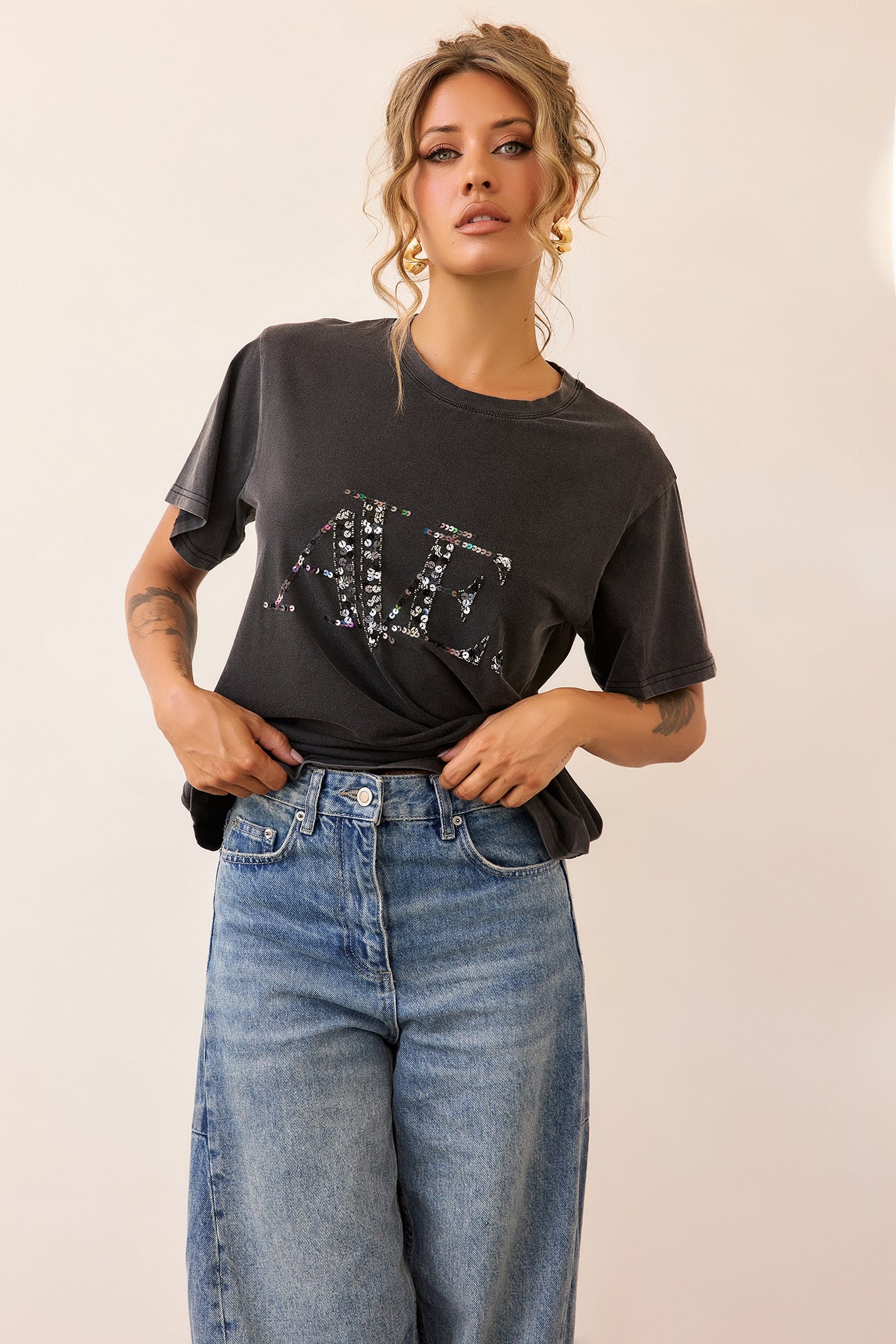 Afterlight Tee - Washed Black