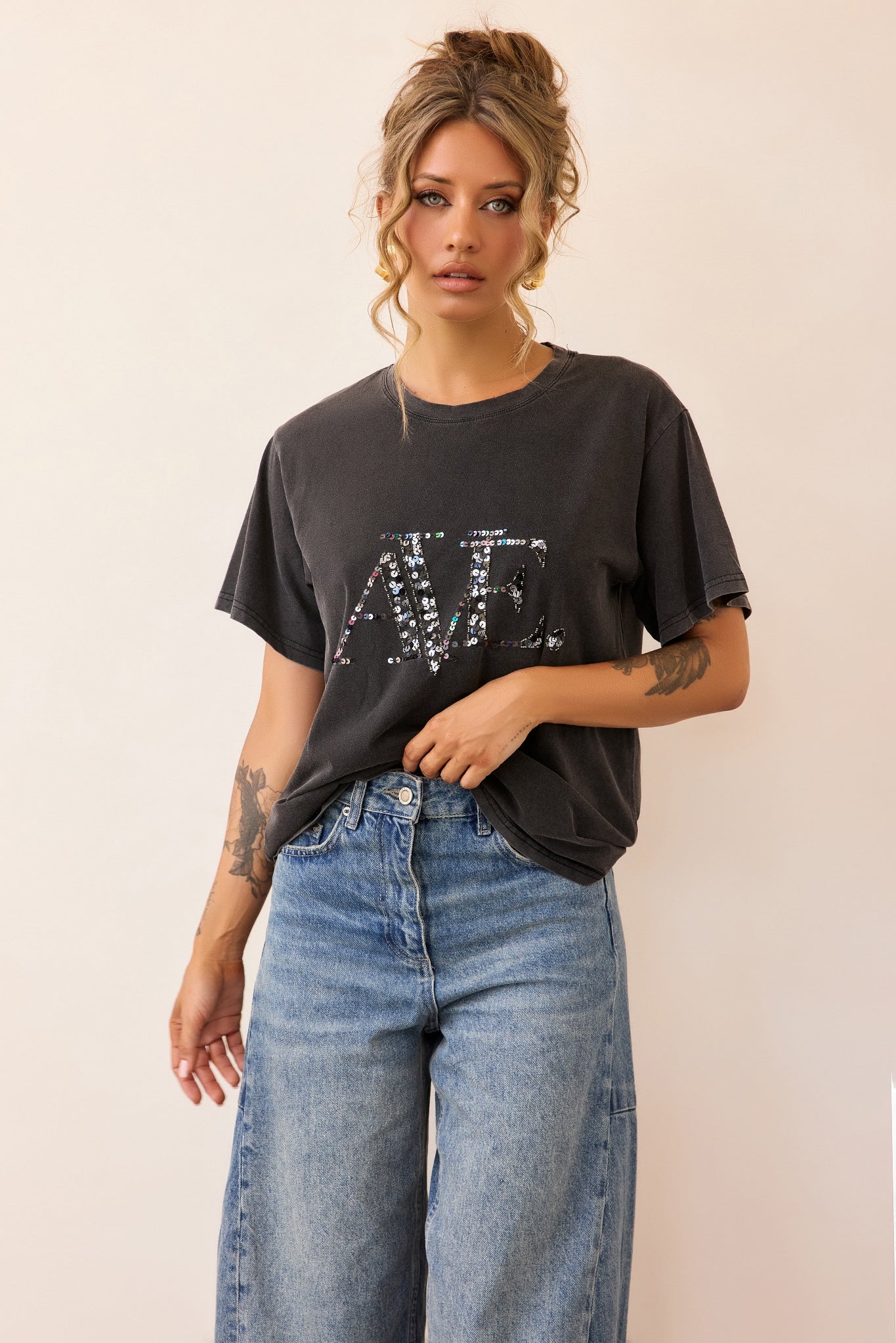Afterlight Tee - Washed Black
