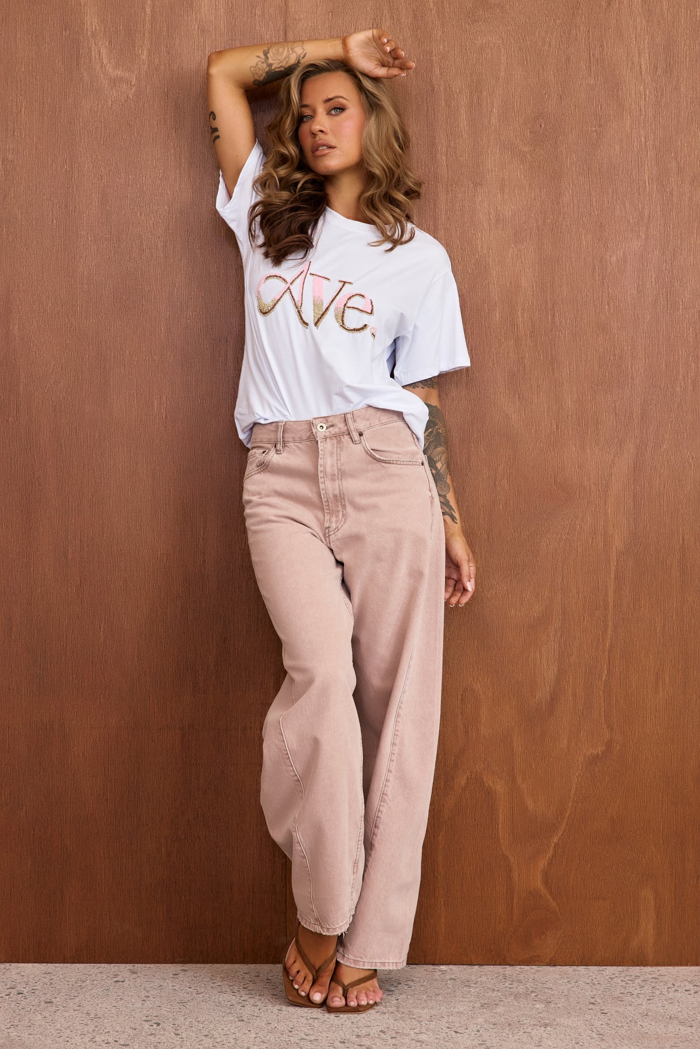 Aura Logo Tee - White