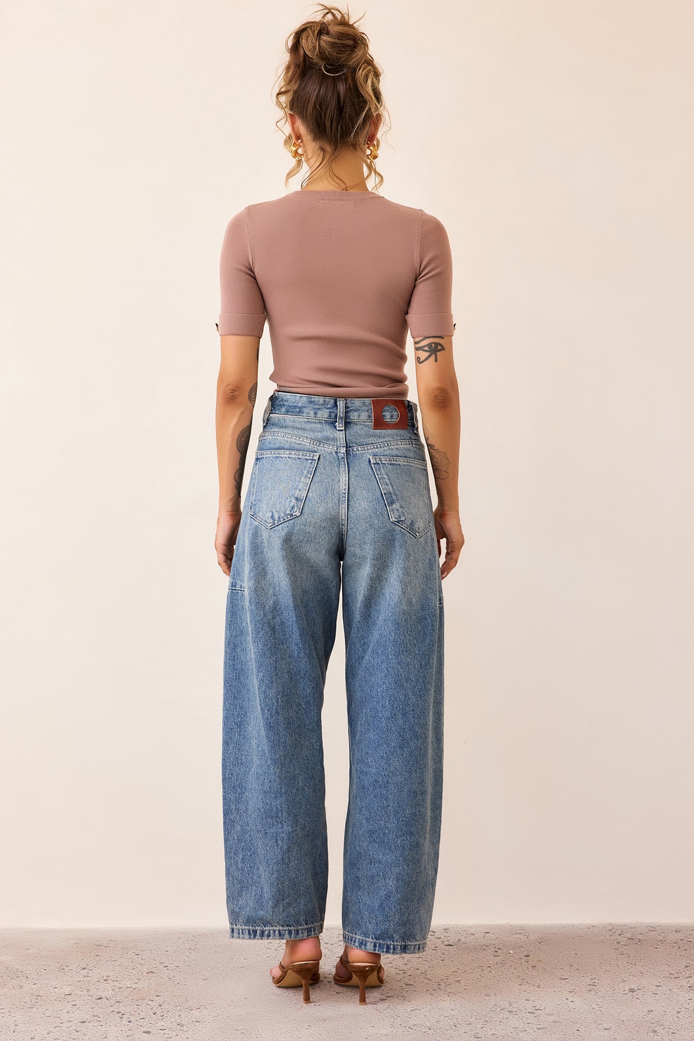 Sculpt Rib Knit Top - Mocha