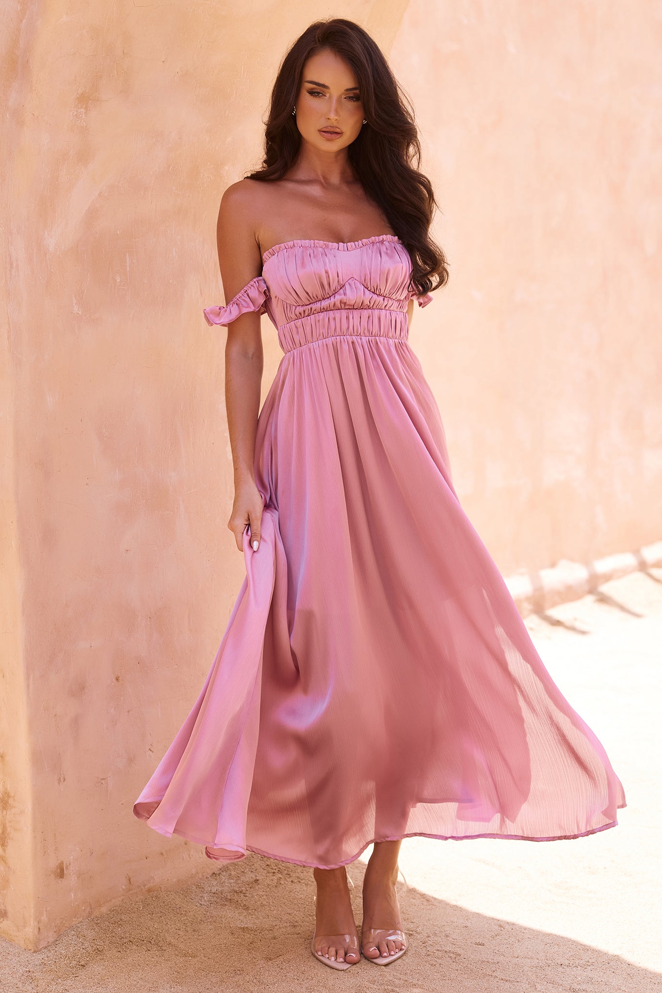 Best Night Maxi Dress - Dusty Pink