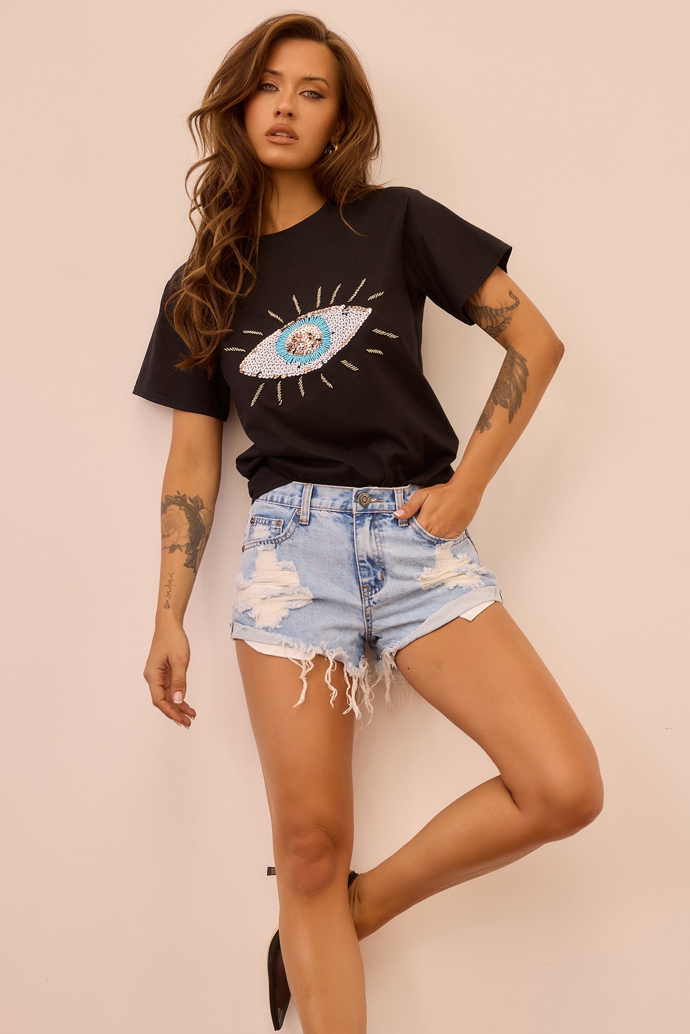 Cooler In Capri Tee - Washed Black
