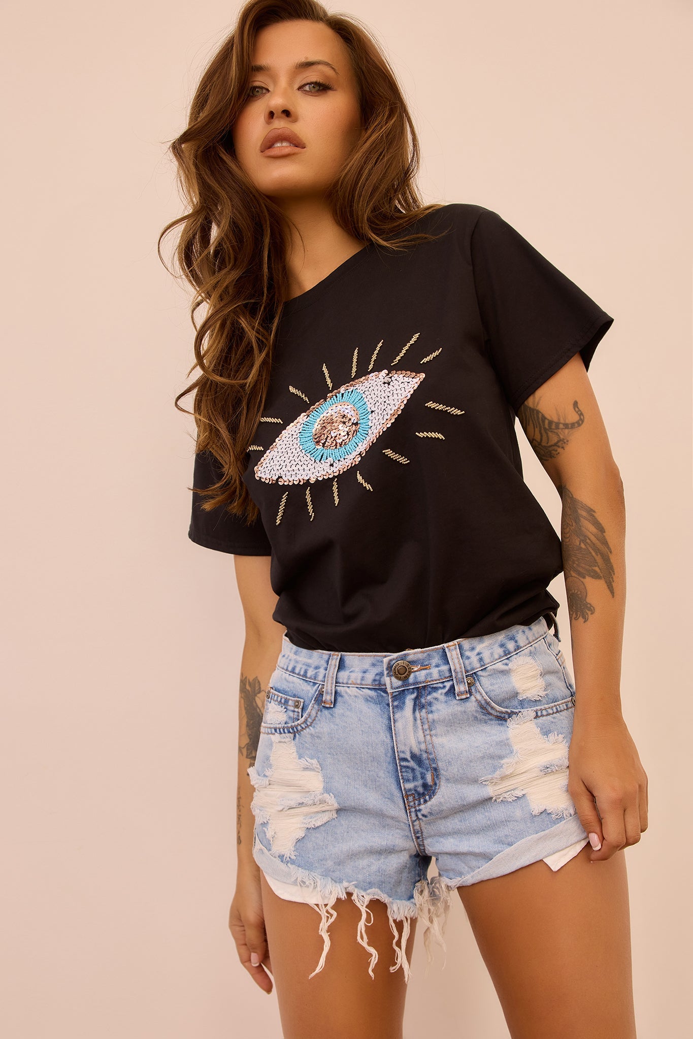 Cooler In Capri Tee - Washed Black