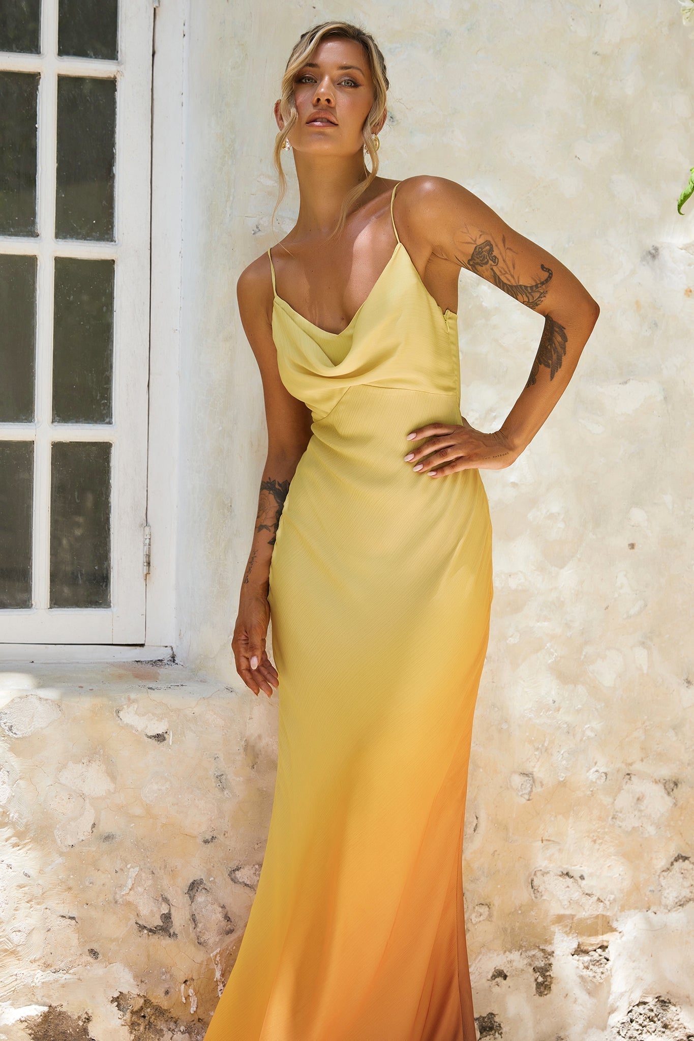 Hutch The Ridge Maxi Dress - Sunset Multi