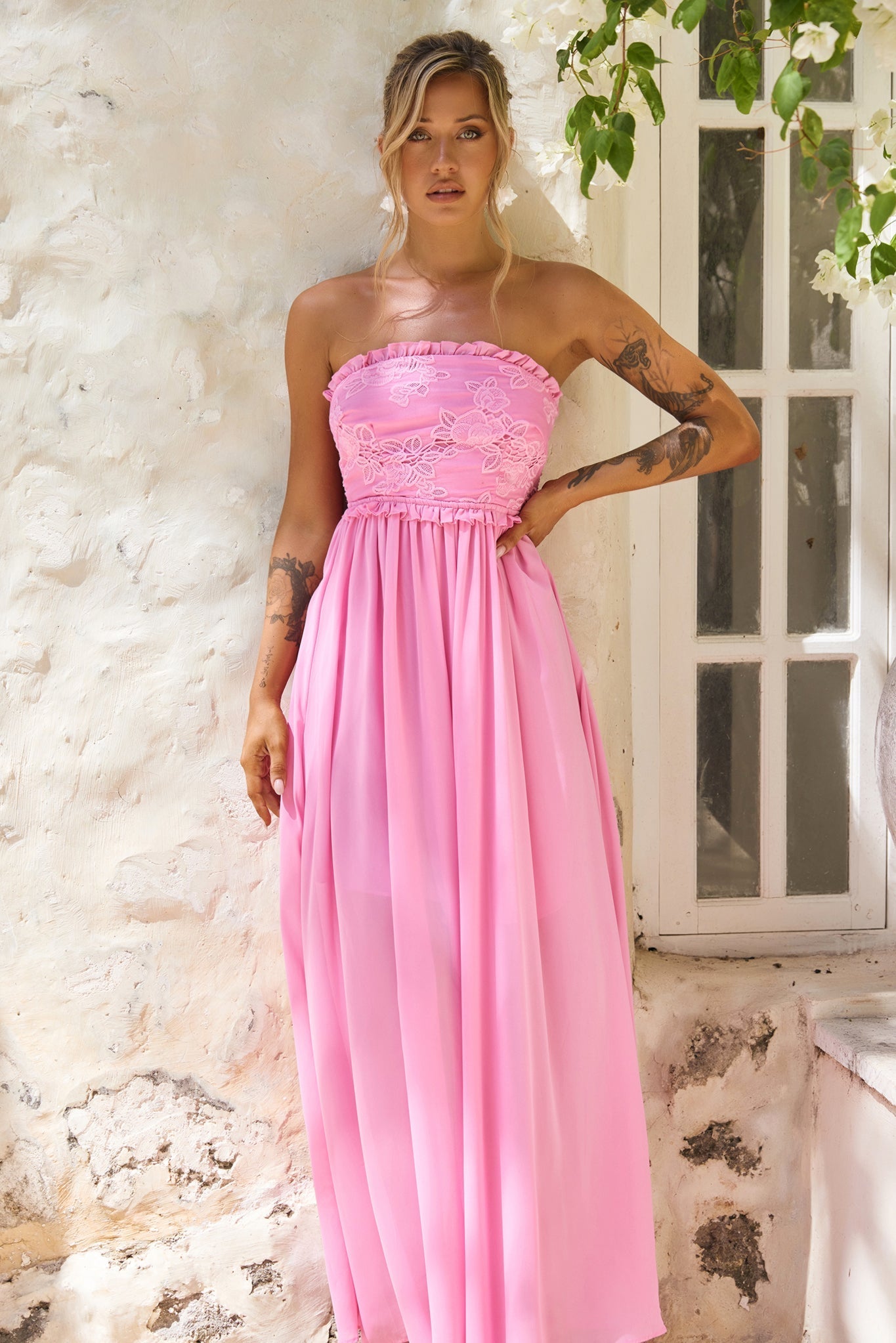 Jules Maxi Dress - Pink