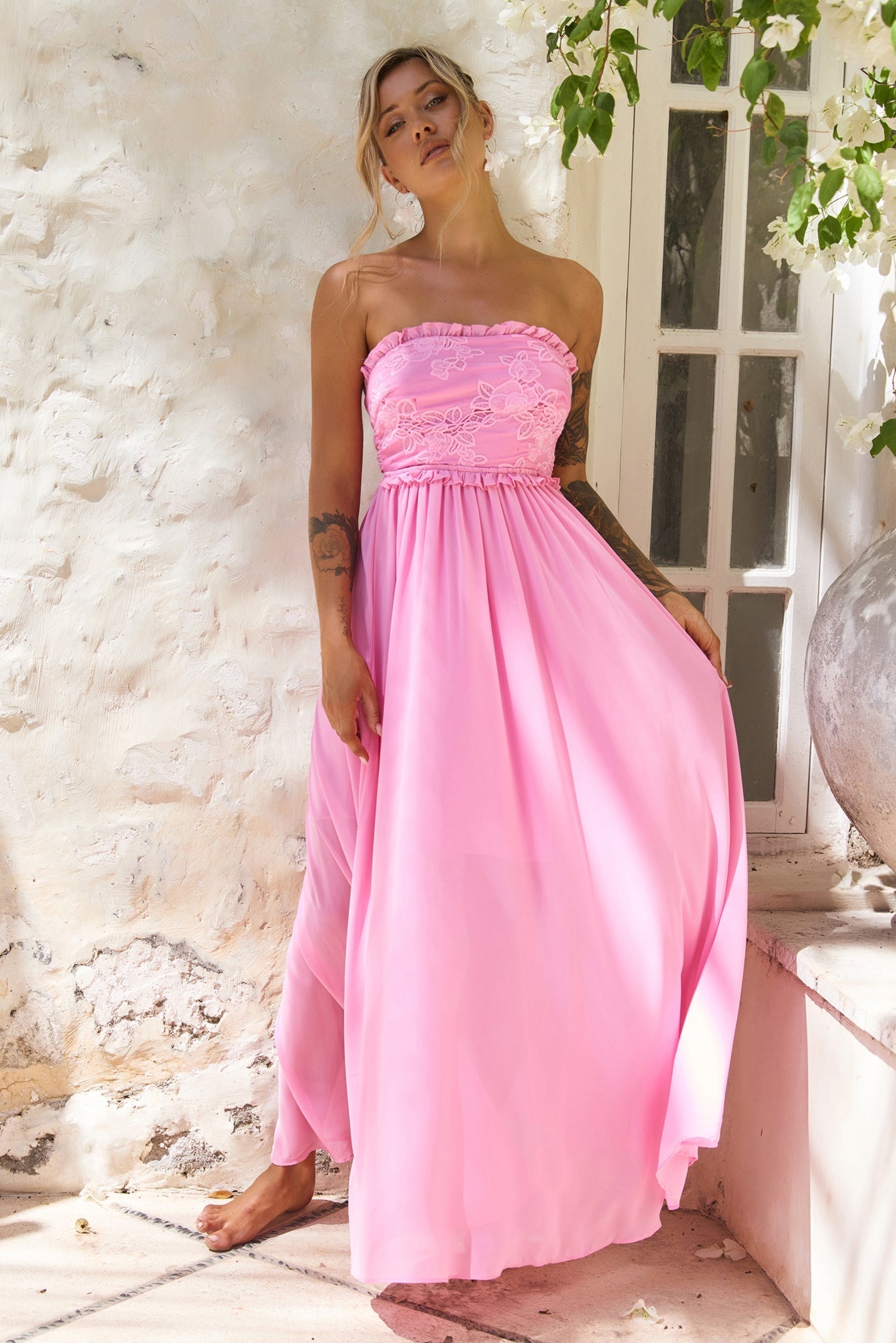 Jules Maxi Dress - Pink