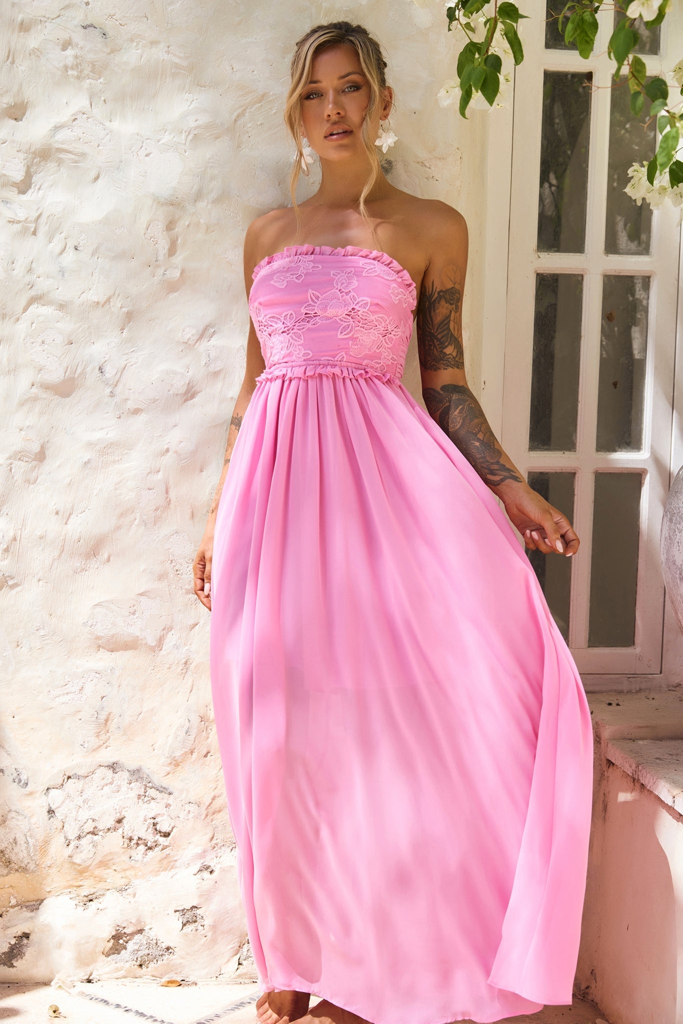 Jules Maxi Dress - Pink