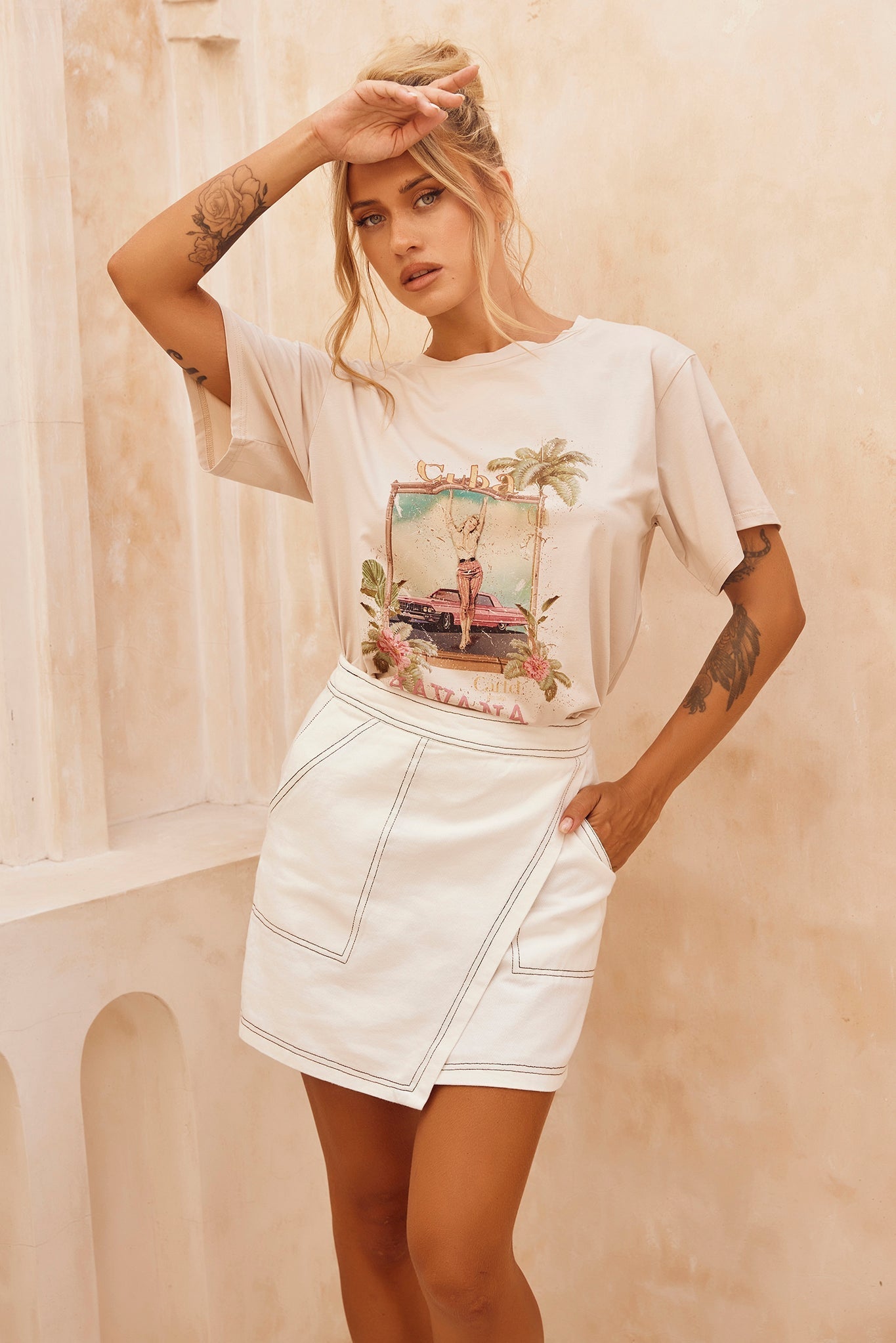 Le Island Tee - Sand