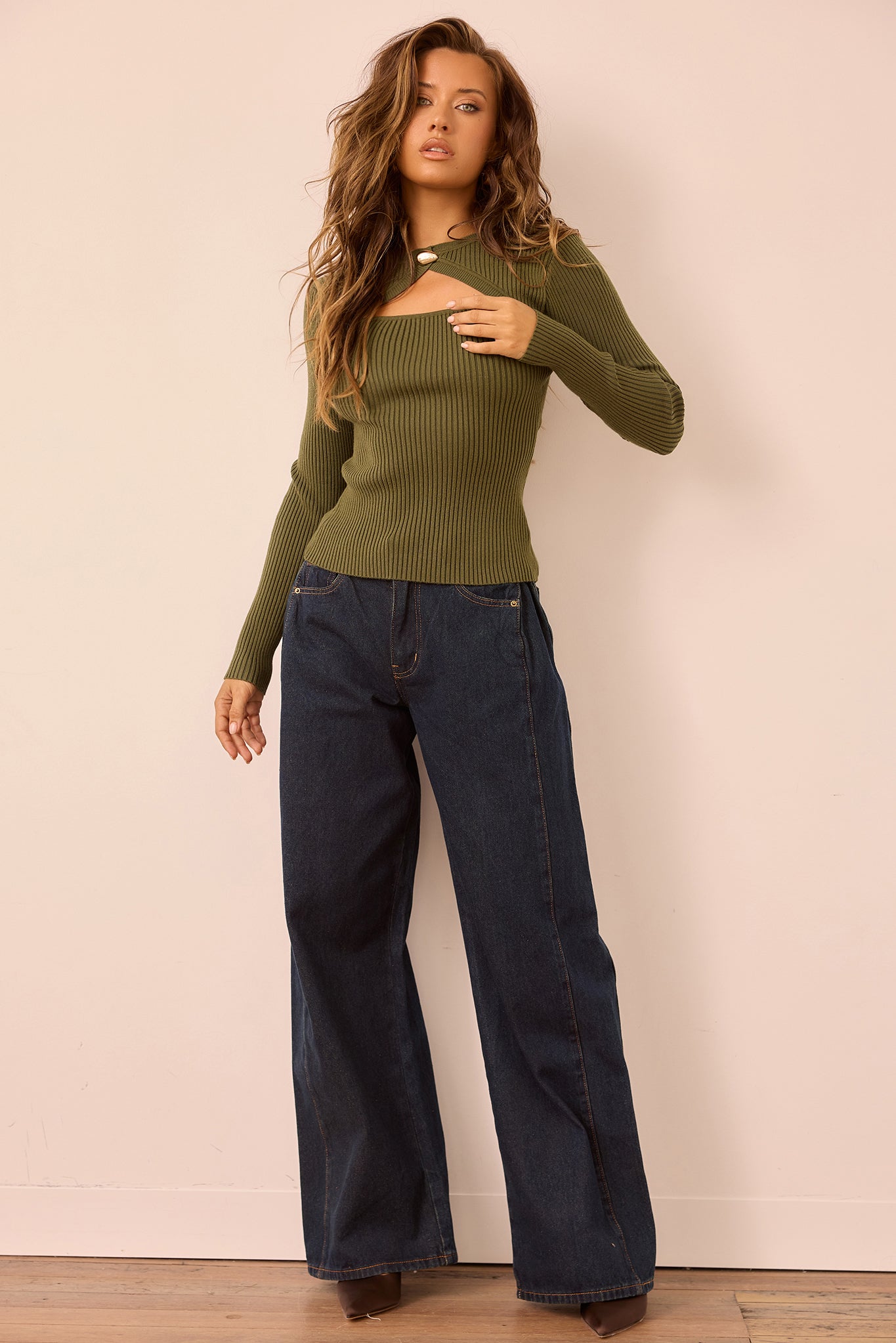 Monroe Vintage Denim Jeans - Denim Blue