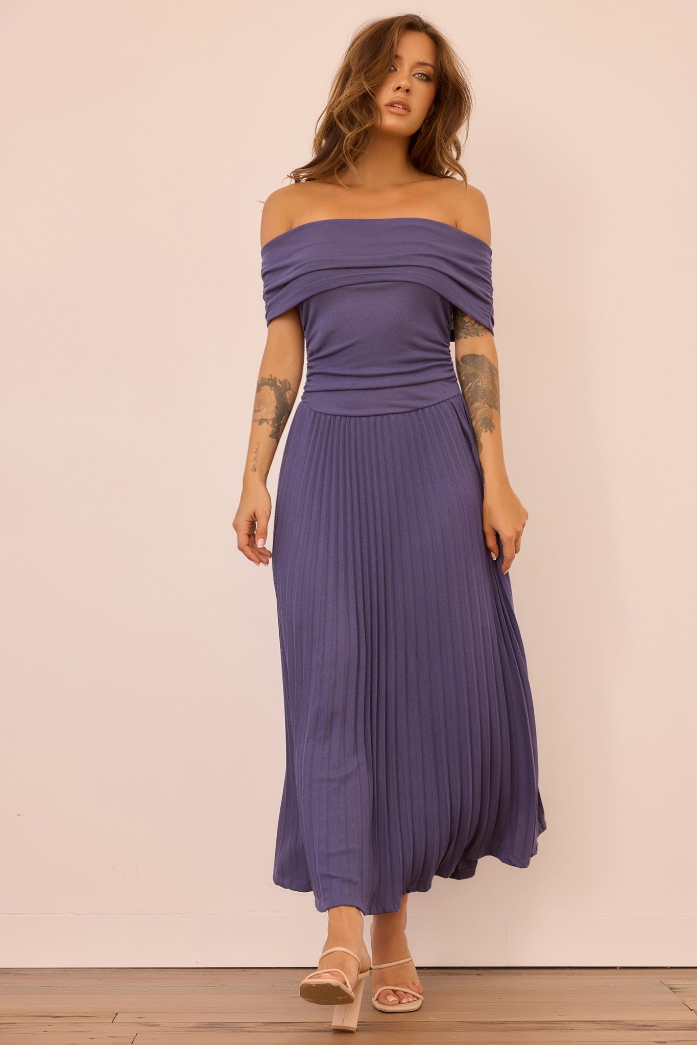 Refined Edge Jersey Maxi Dress - Midnight Blue