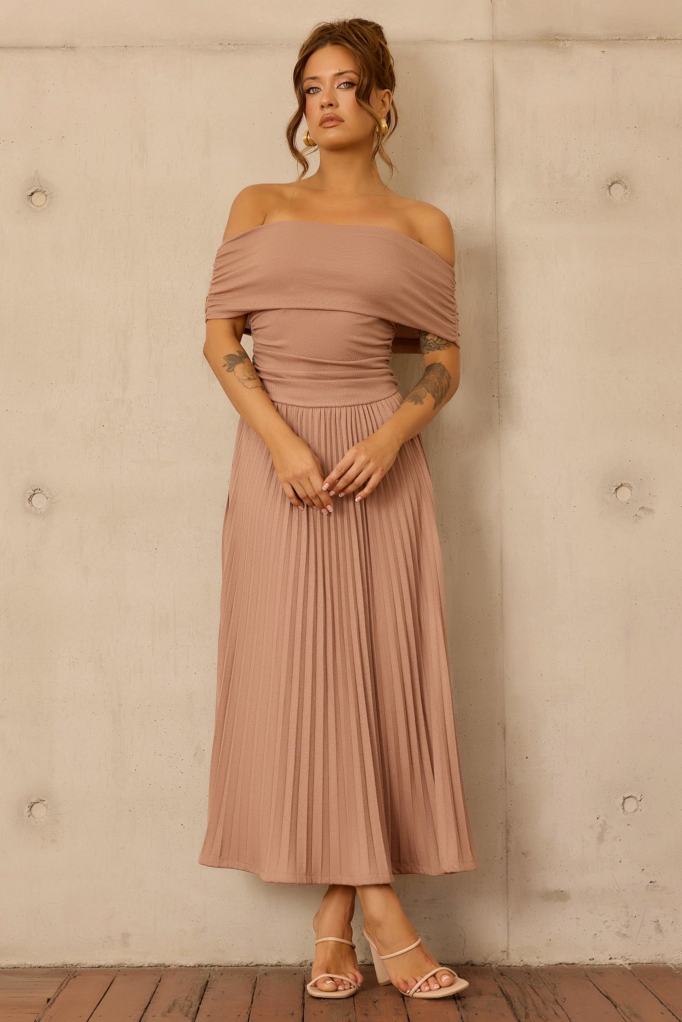 Refined Edge Jersey Maxi Dress - Mocha