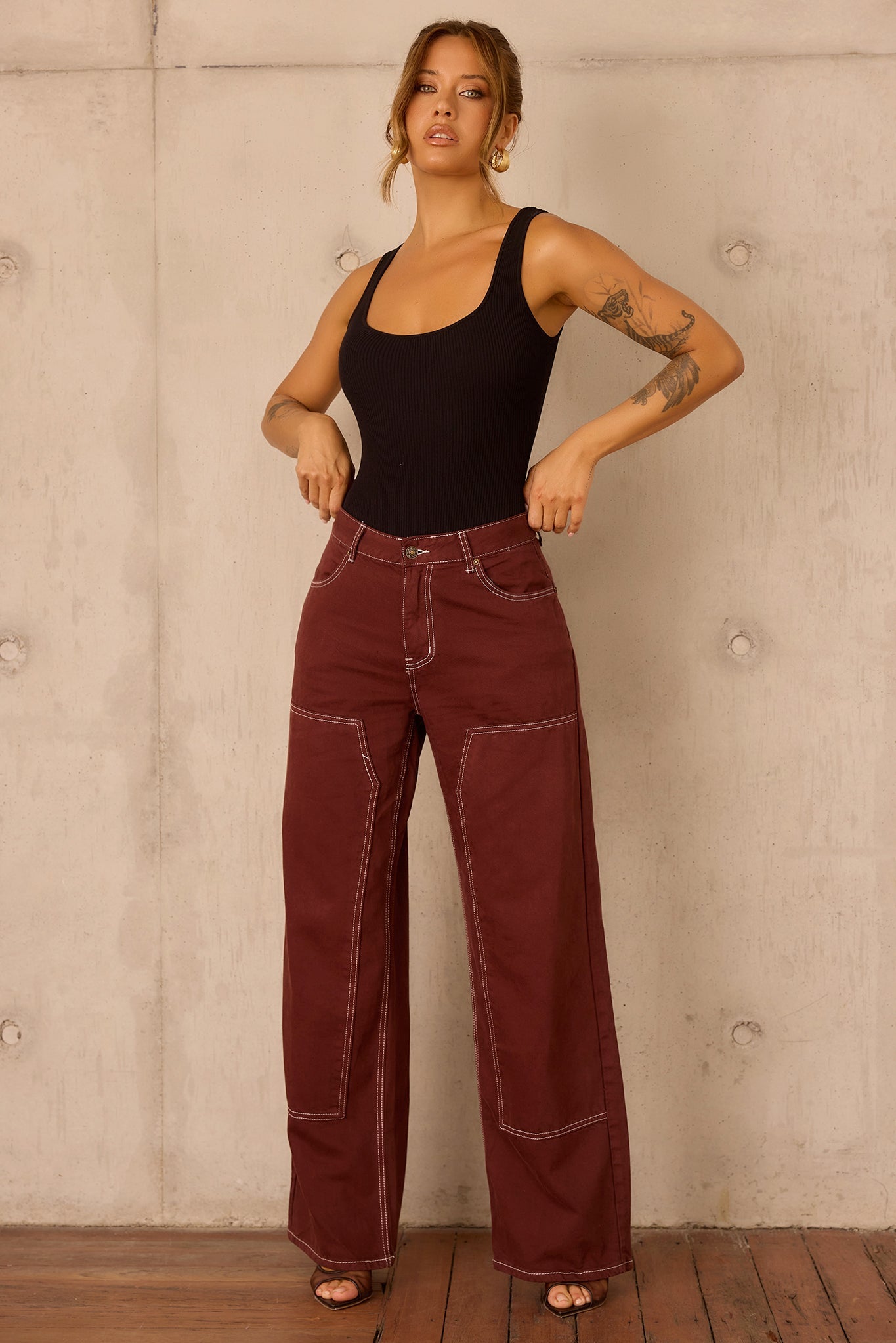 Rust Frontier Denim Jeans - Chocolate