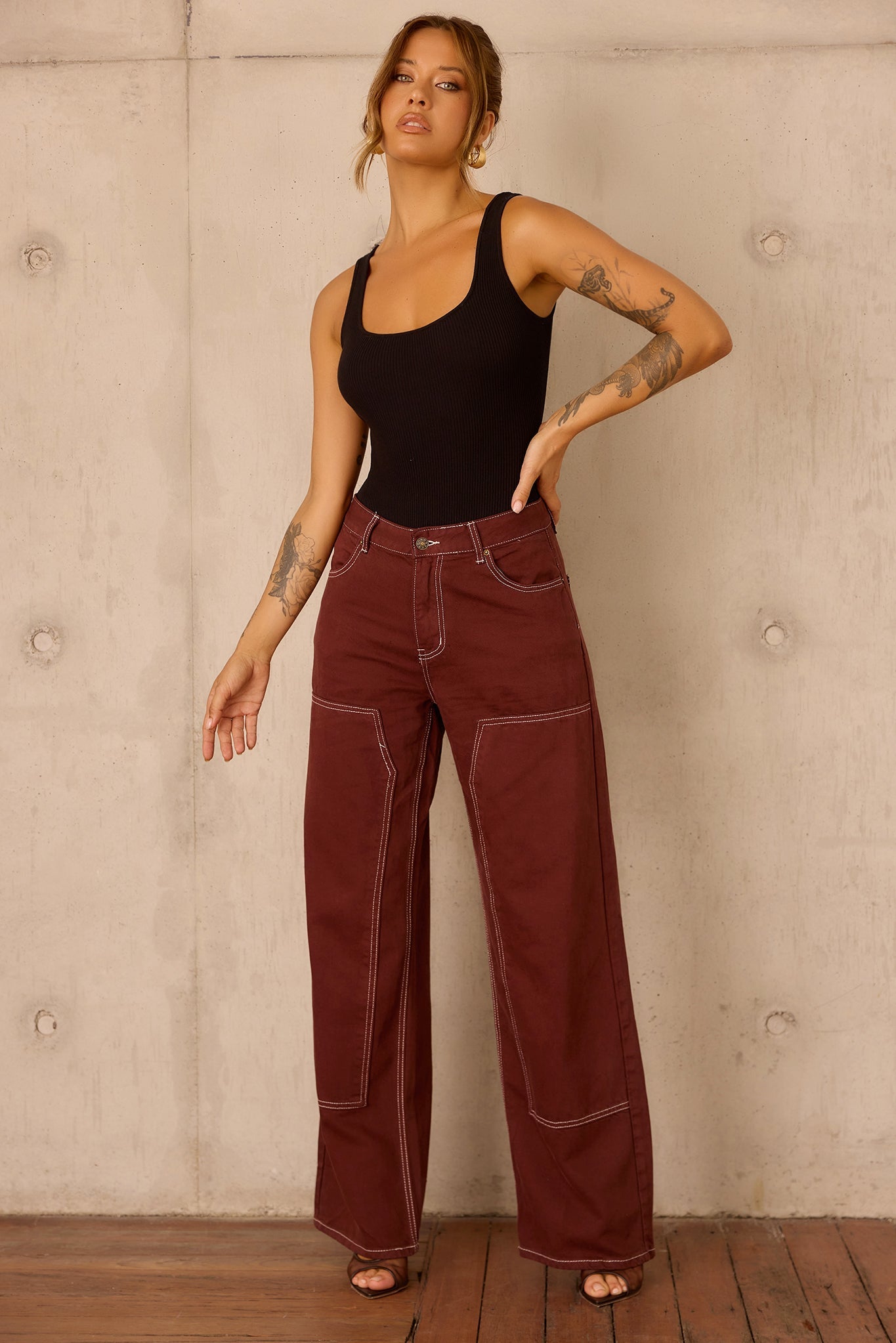 Rust Frontier Denim Jeans - Chocolate