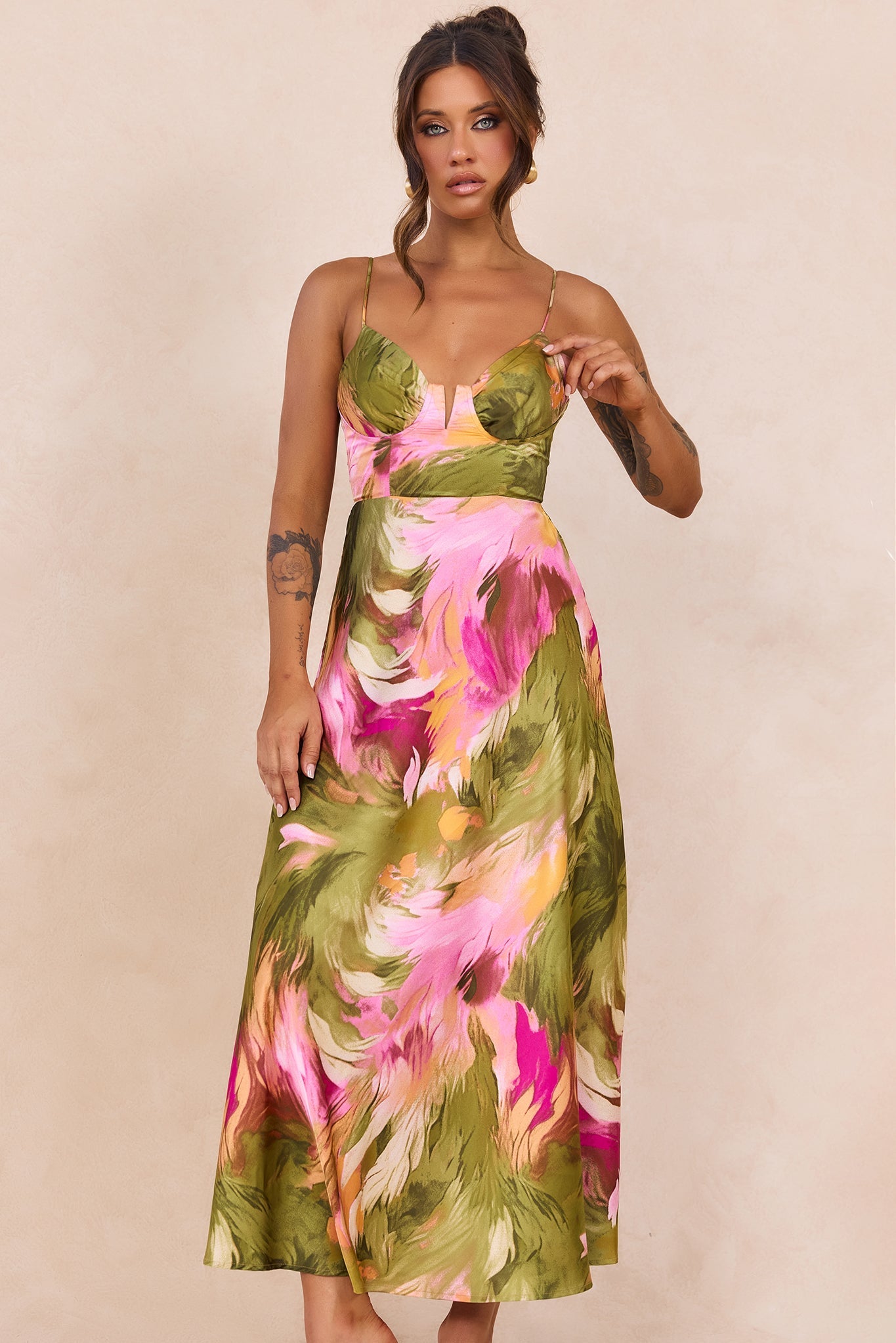 Send Love Maxi Dress - Purple Multi
