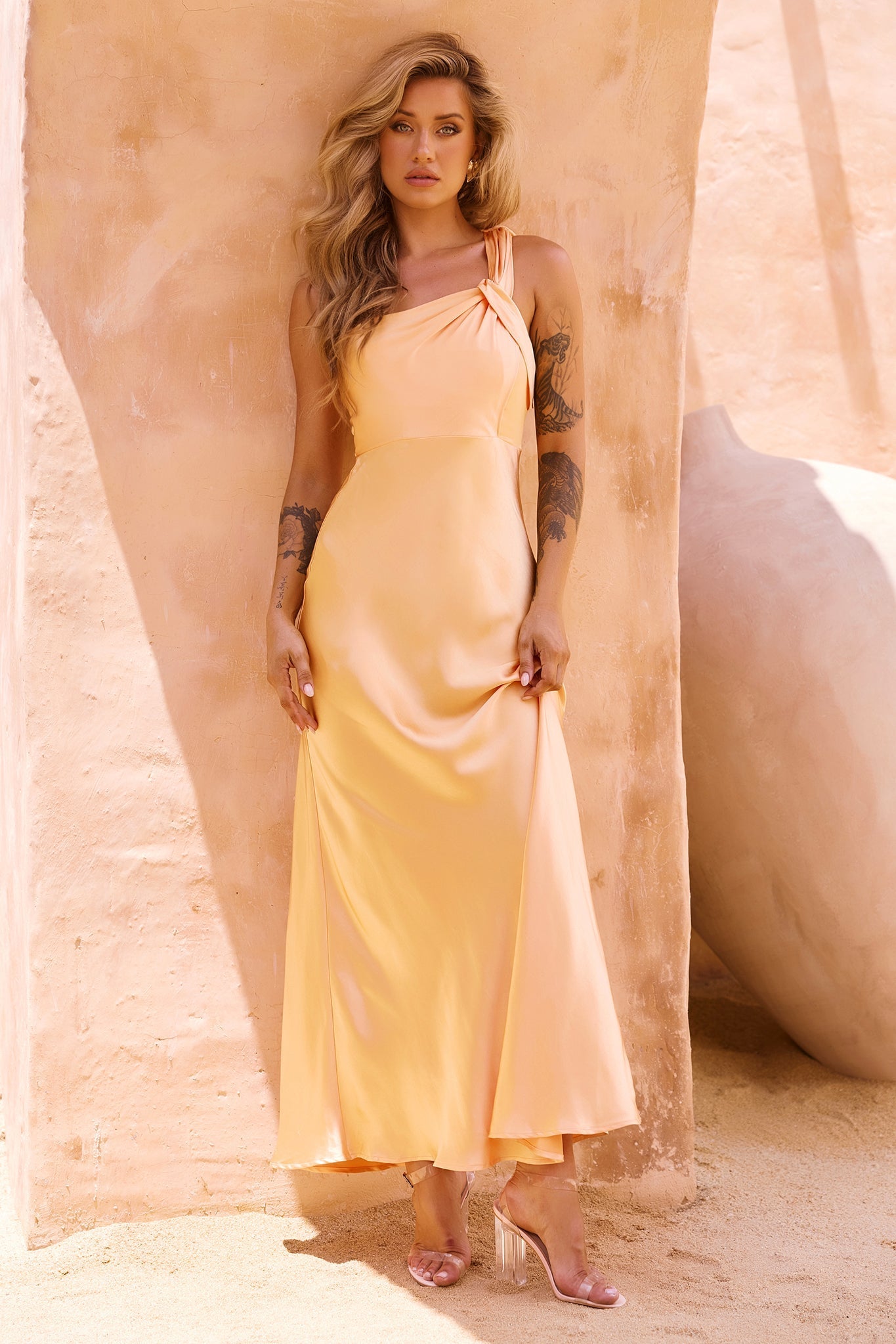Serene Sway Maxi Dress - Orange