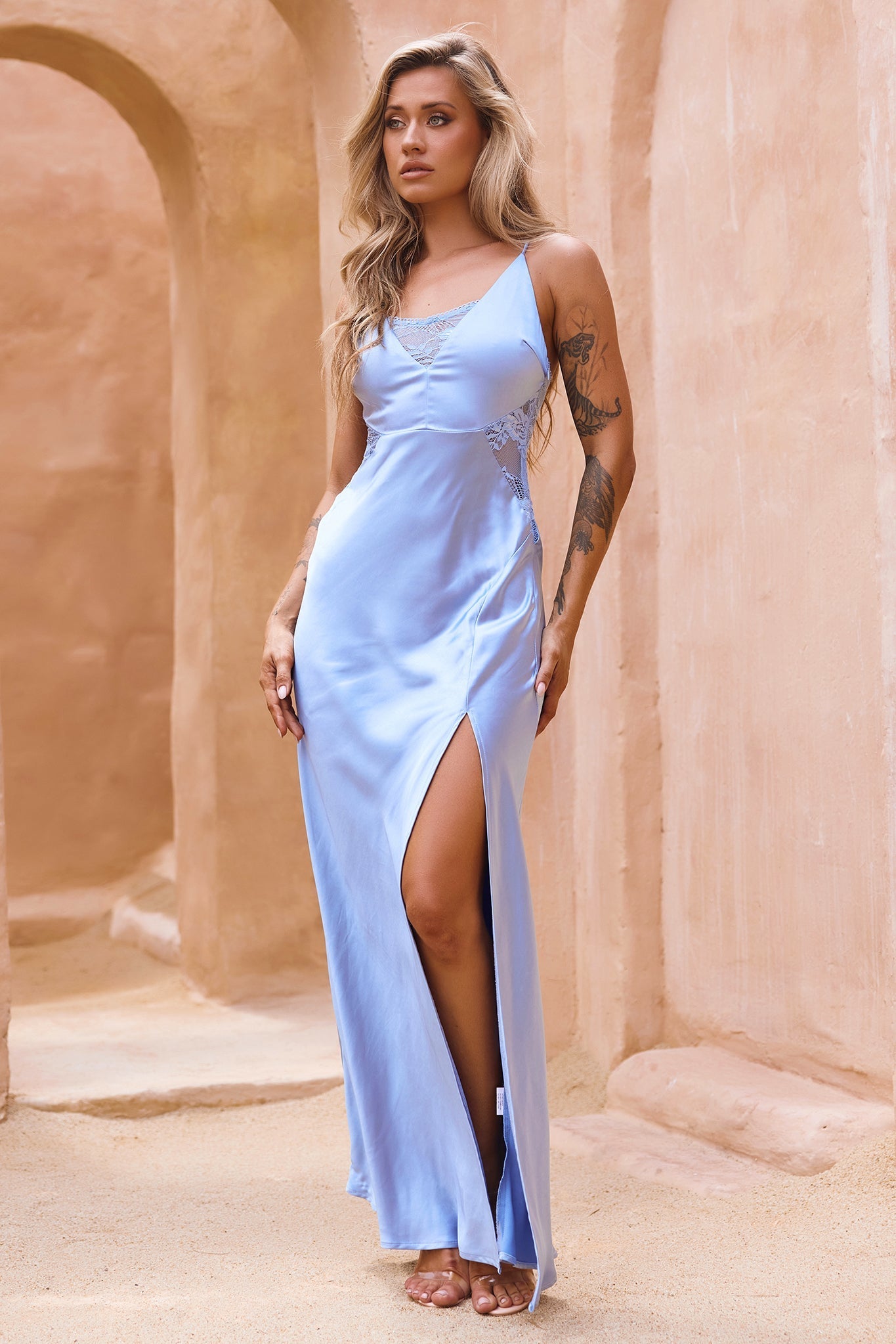 Sightseer Maxi Dress - Steel Blue