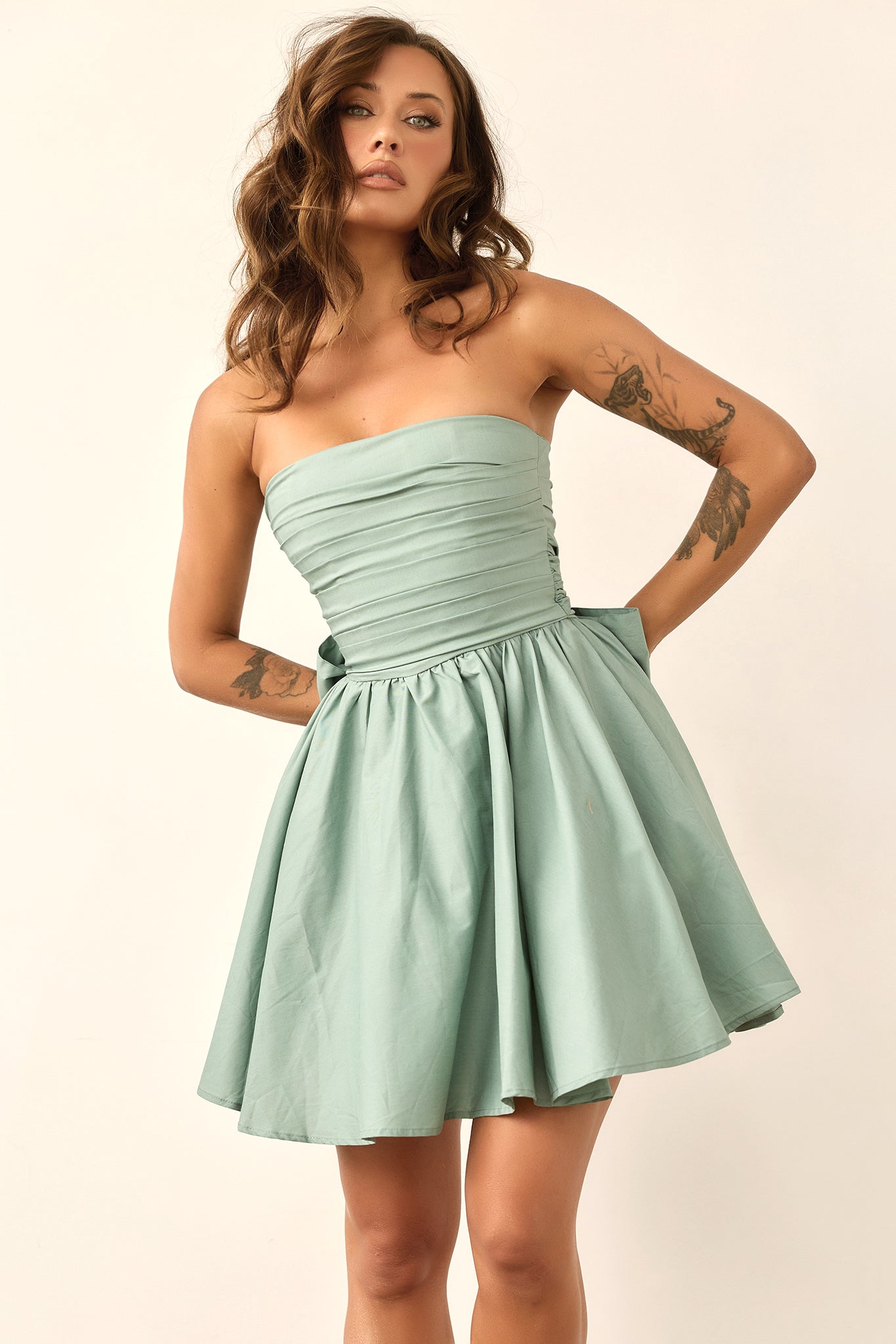 Sugar Crush Mini Dress - Sage