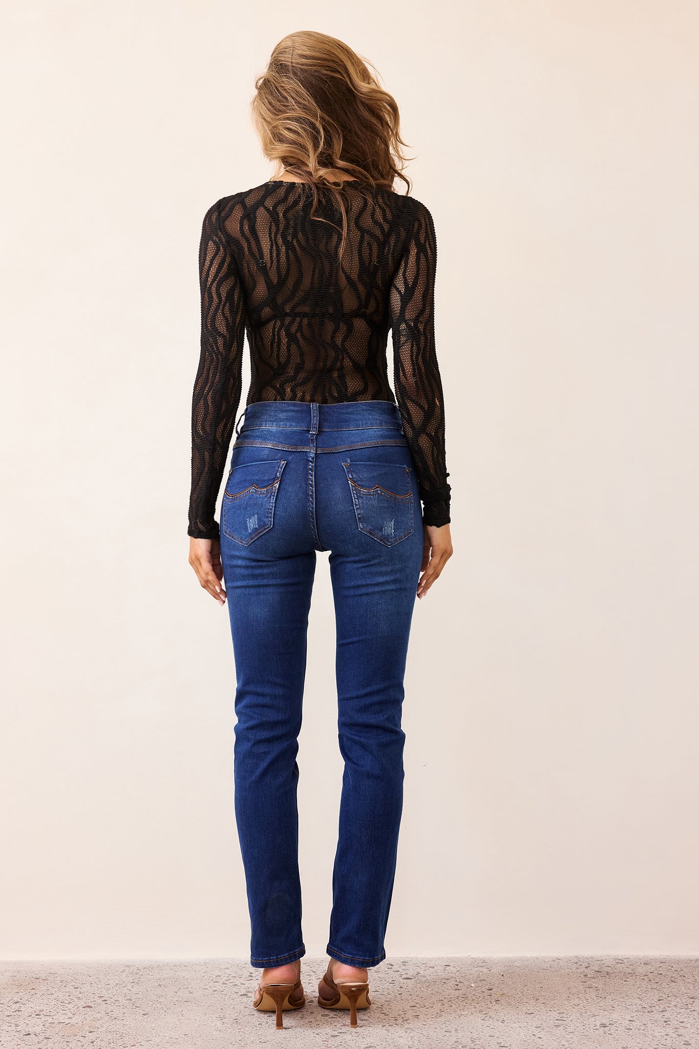 Second Skin Denim Jeans - Dark Blue