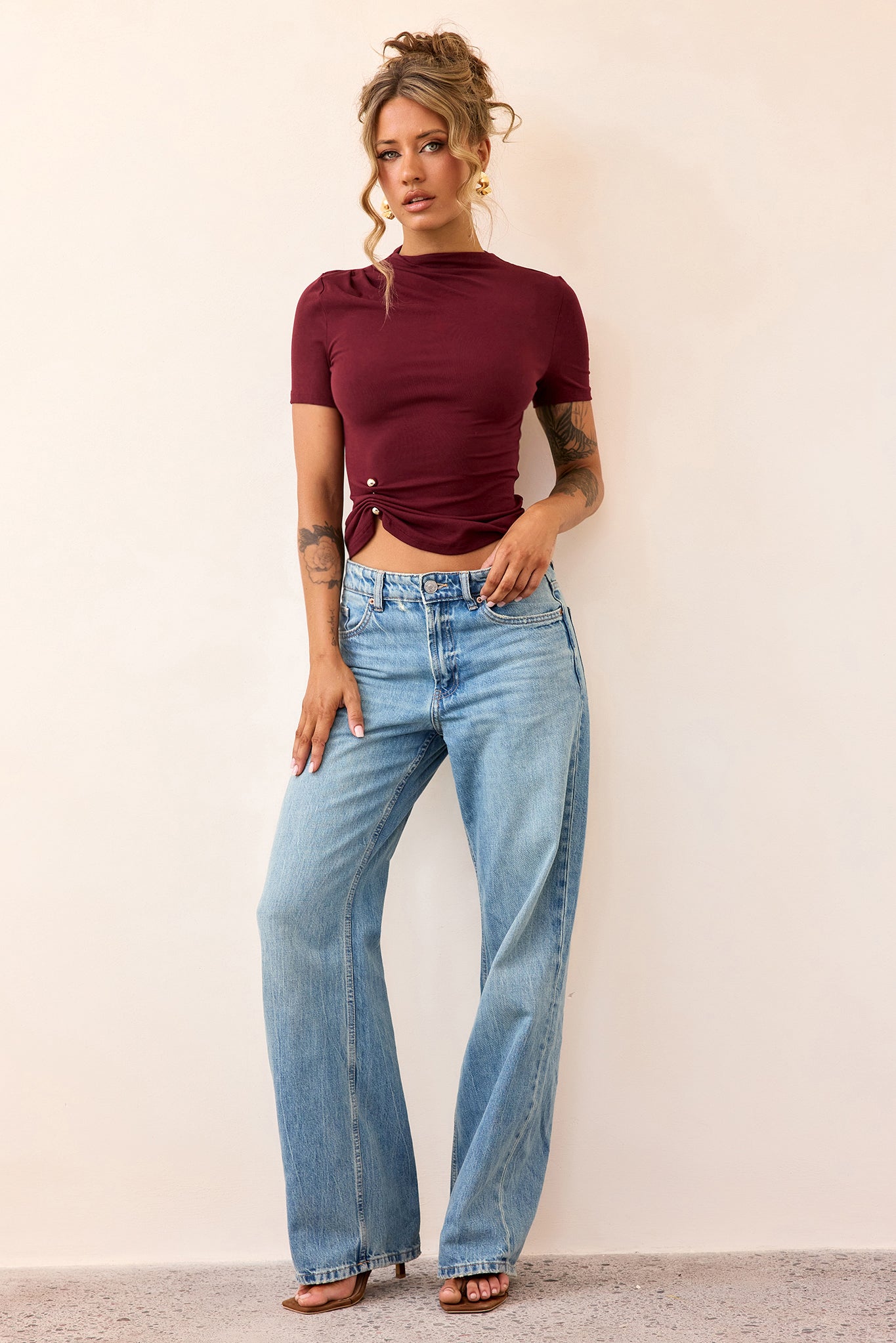 Contour Muse Jersey Top - Mulberry