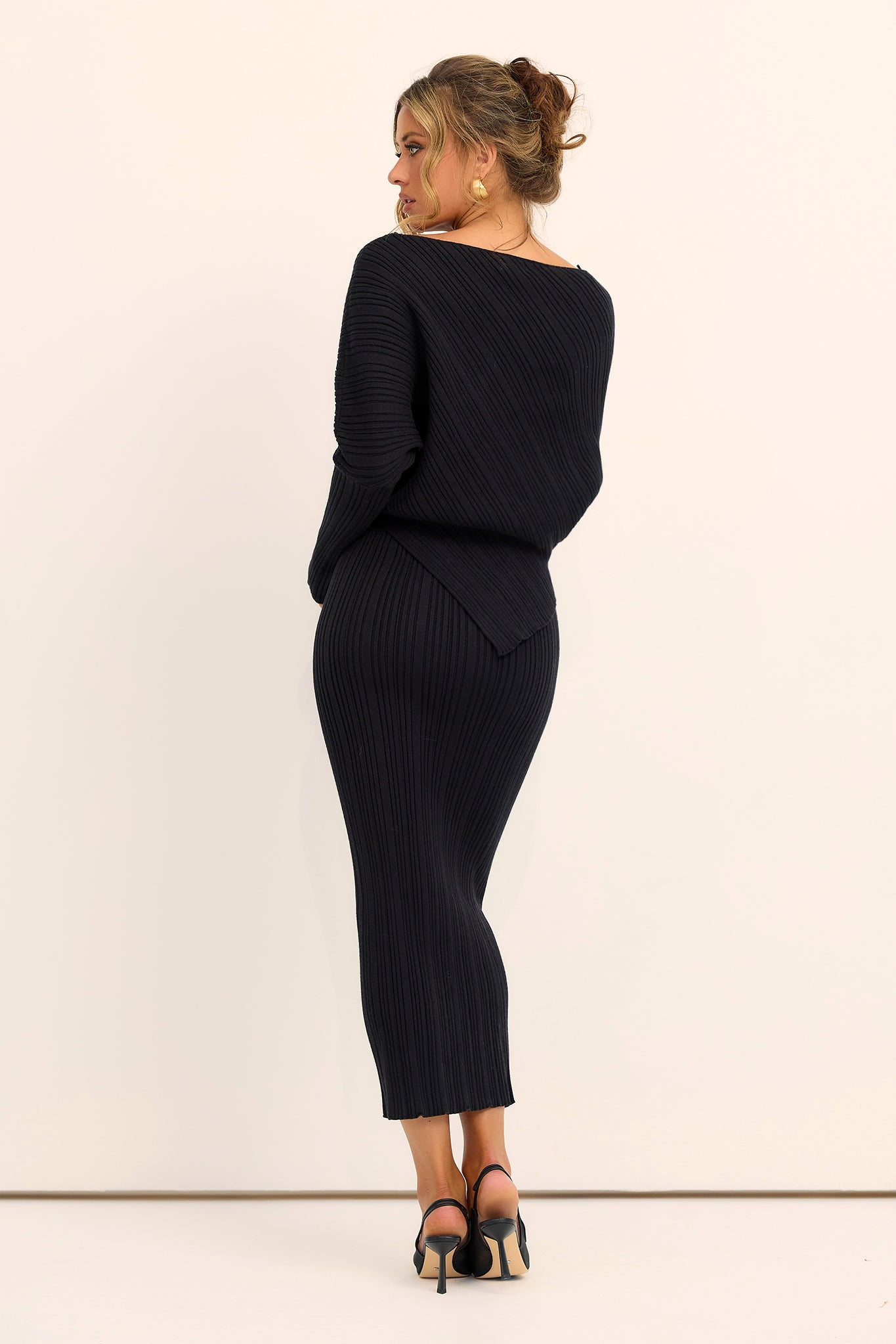 Weekend Daydream Knit Top - Black