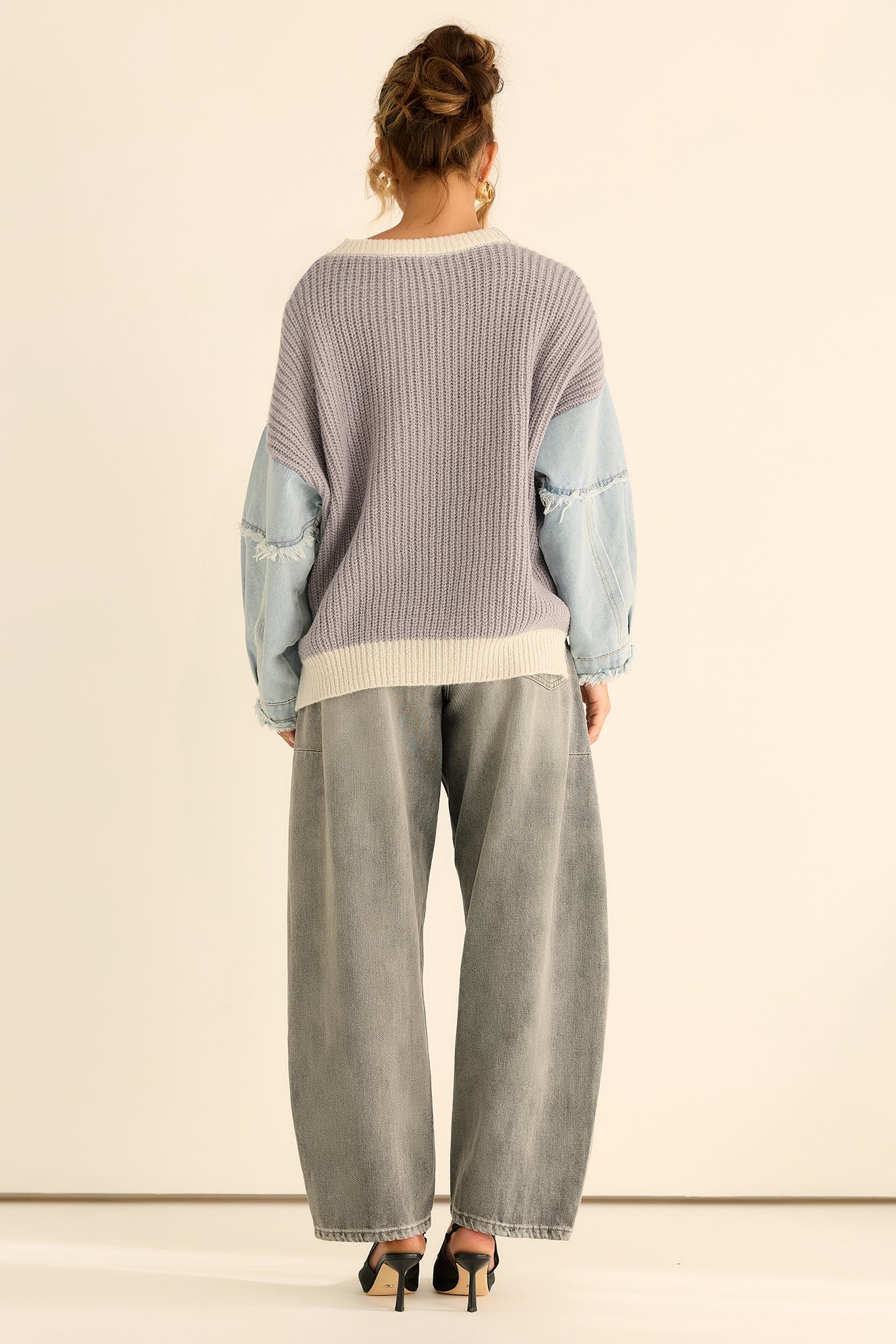 Silverwood Knit Sweater - Grey Blue