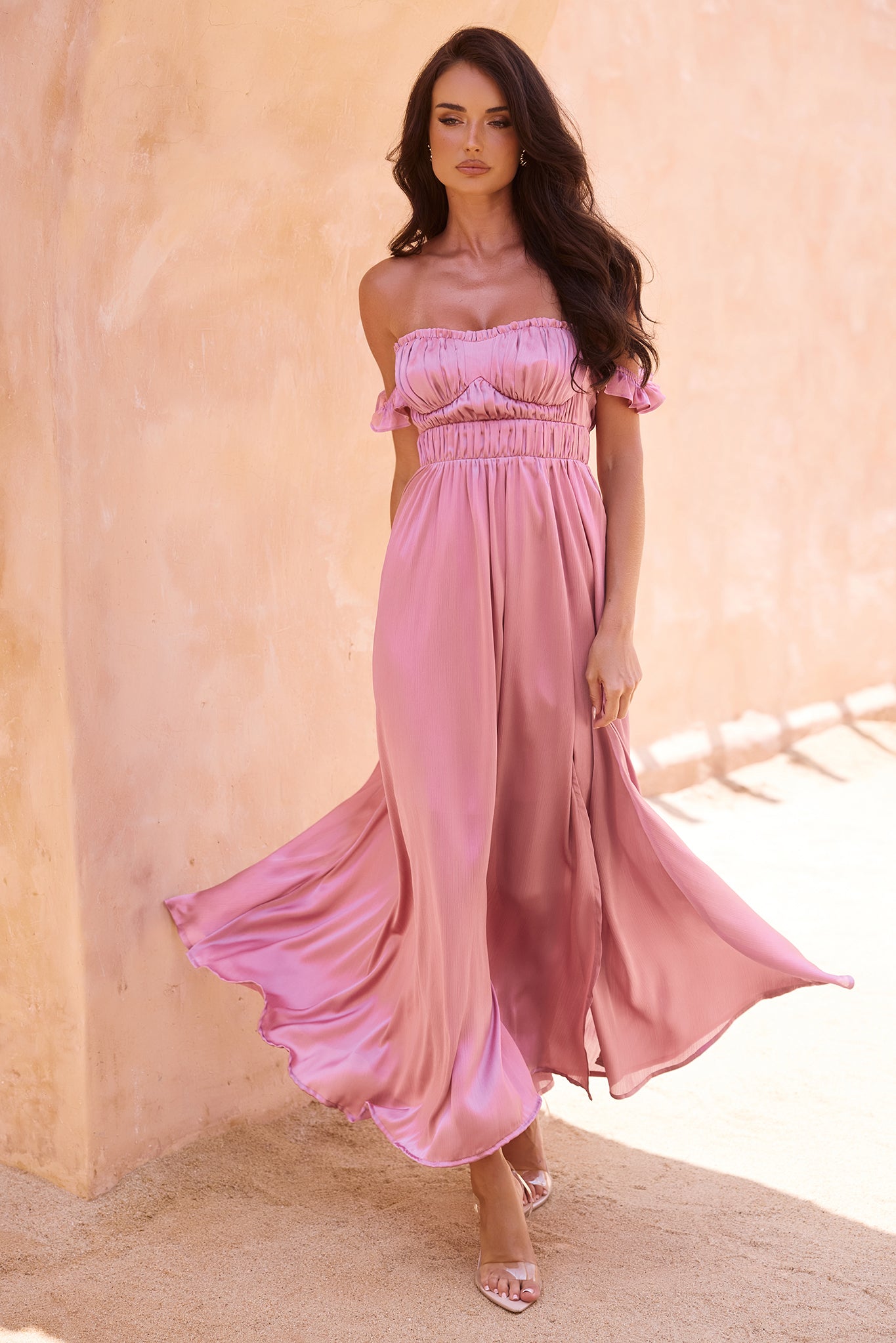 Best Night Maxi Dress - Dusty Pink