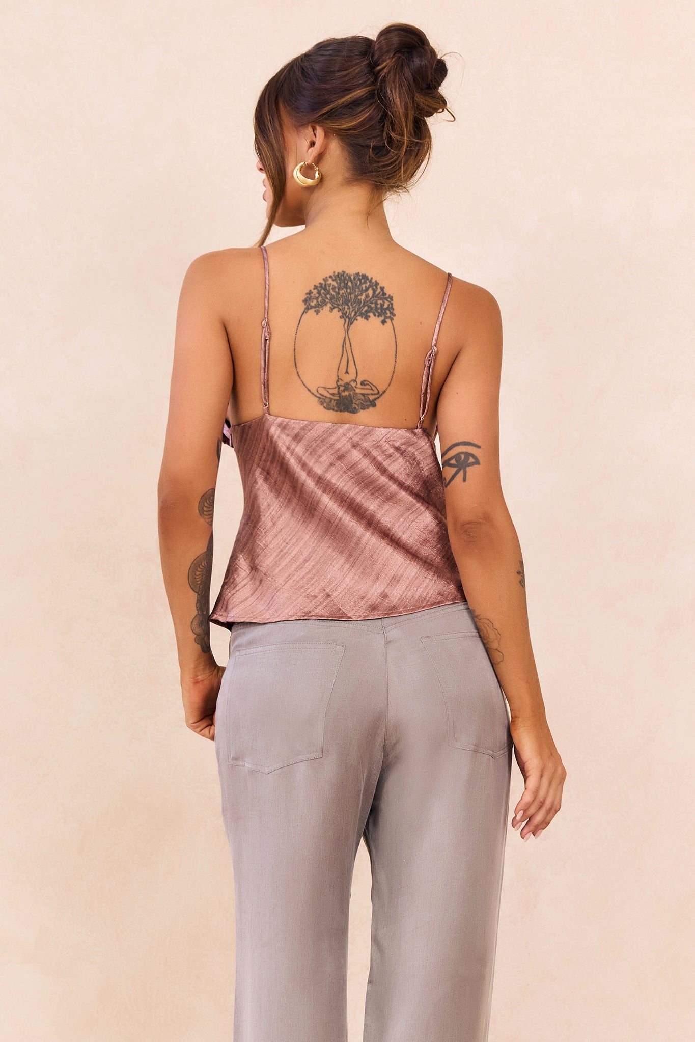 By The Cabana Satin Top - Blush