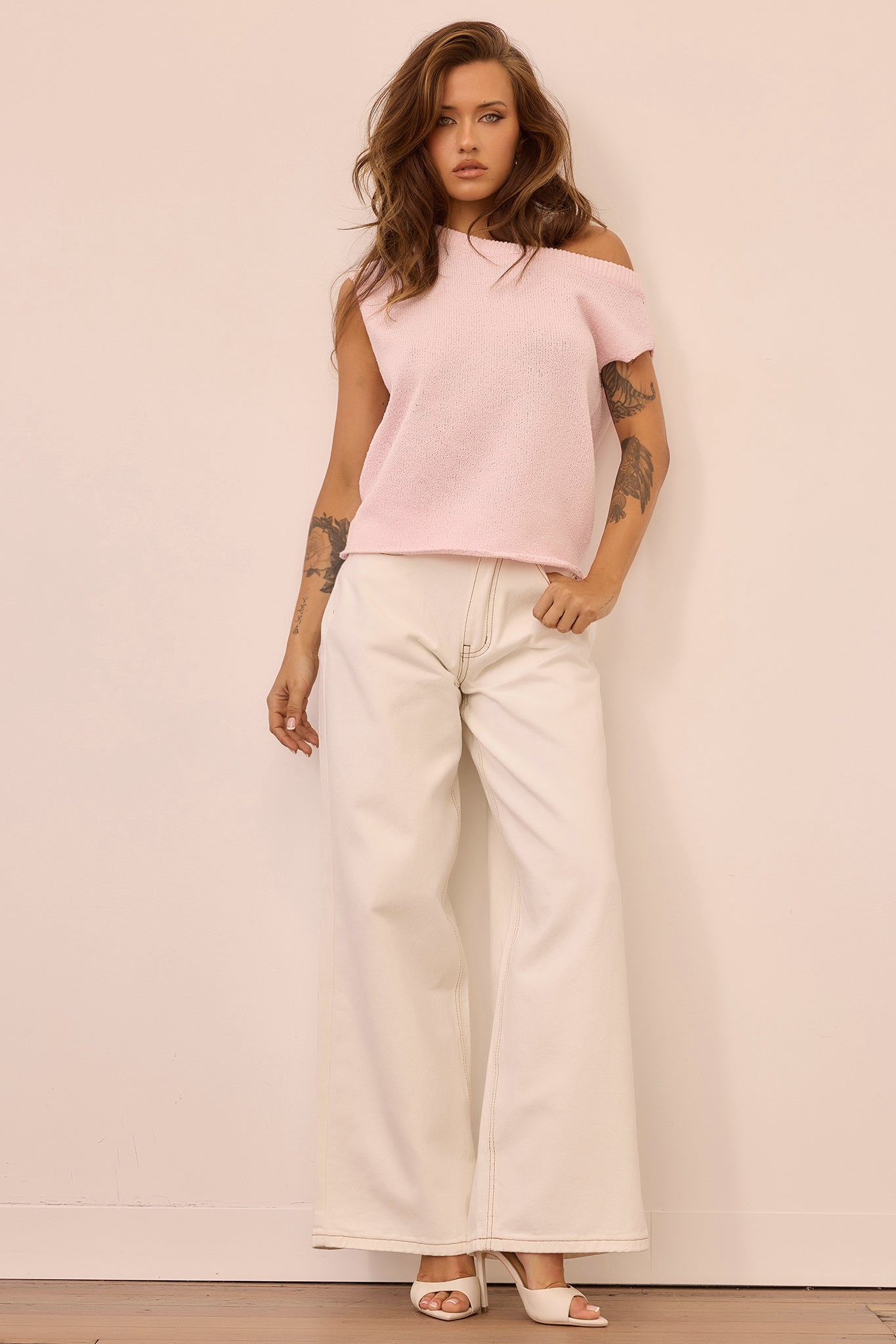 Dance In The Sun Knit Top - Pink