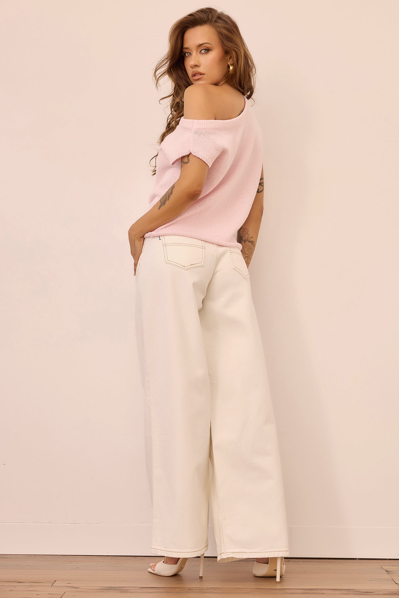 Dance In The Sun Knit Top - Pink