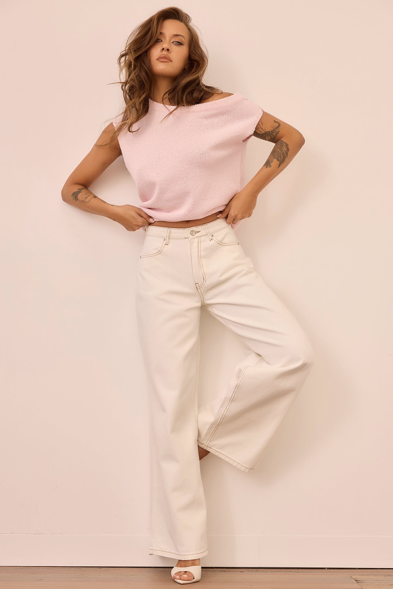 Dance In The Sun Knit Top - Pink