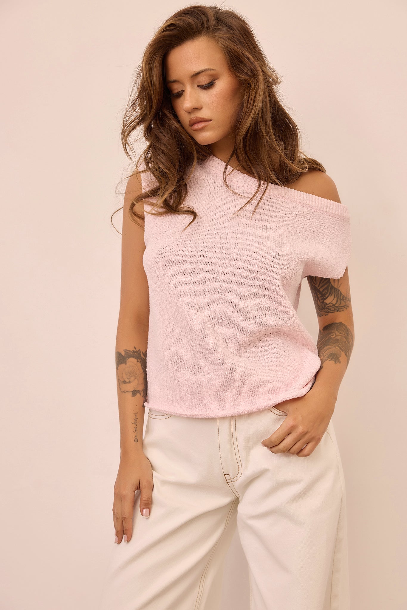 Dance In The Sun Knit Top - Pink