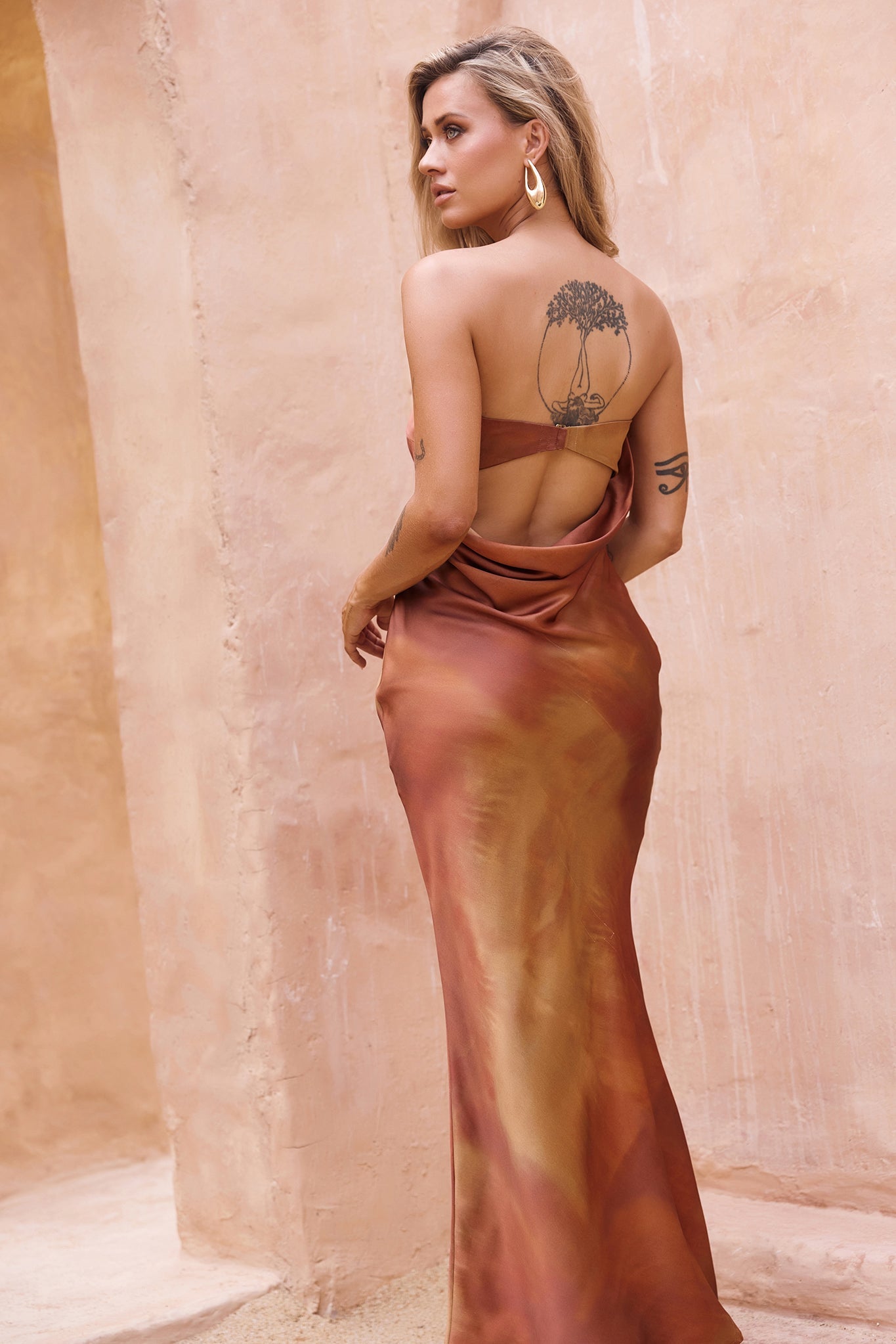 Eye Candy Maxi Dress - Copper