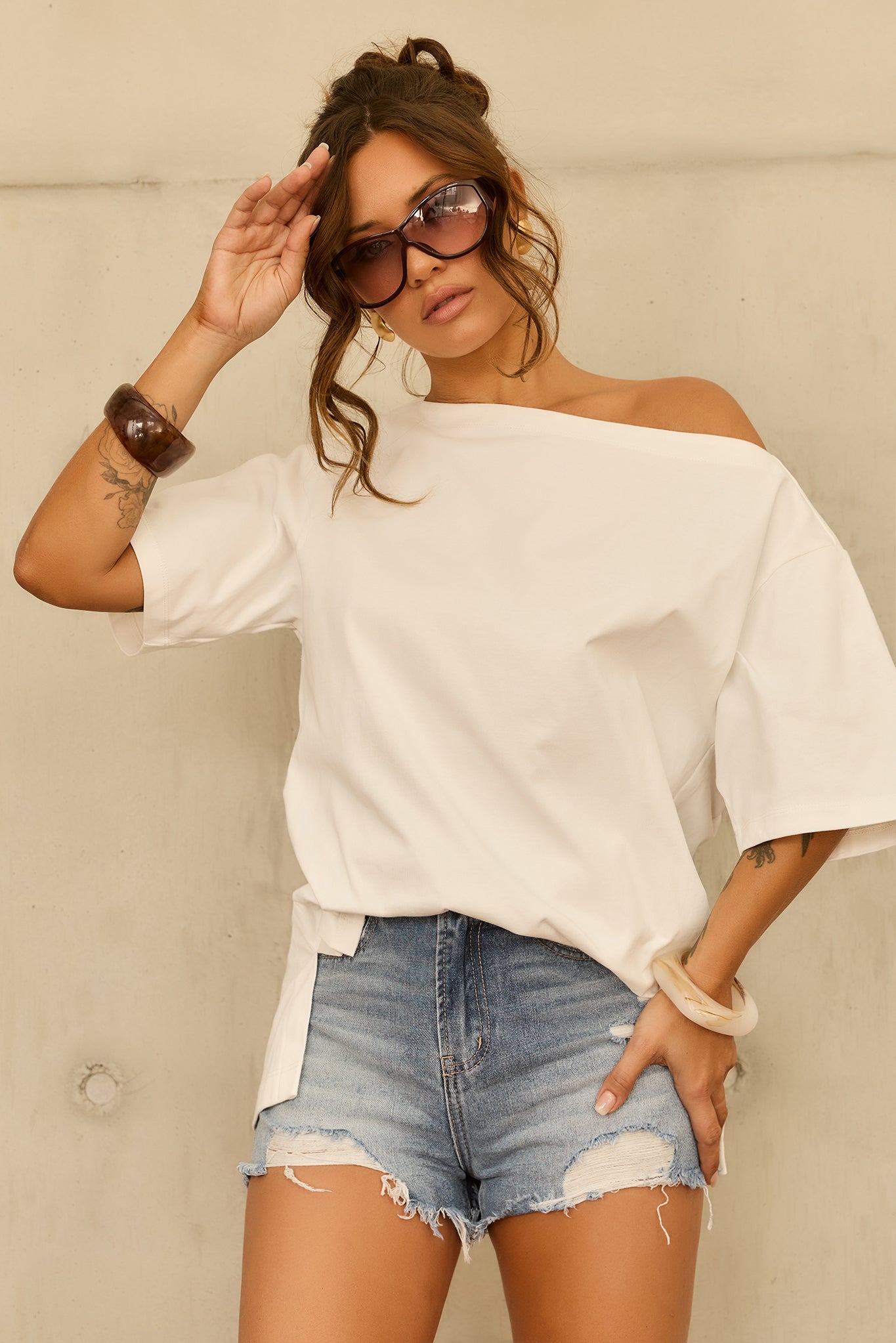 In Your Heart Tee - White