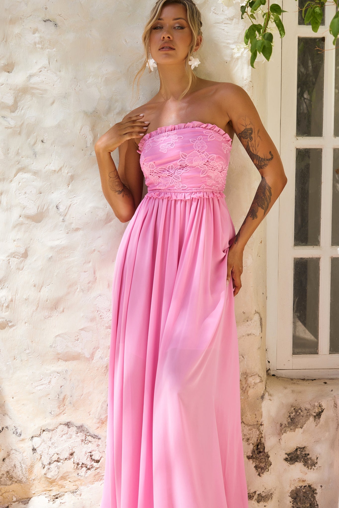 Jules Maxi Dress - Pink
