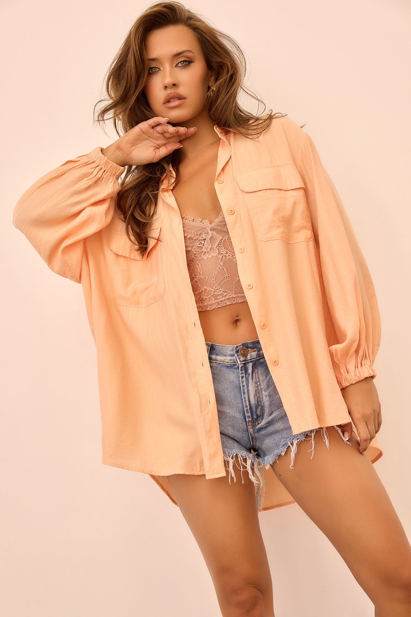 Kenzie Shirt - Peach