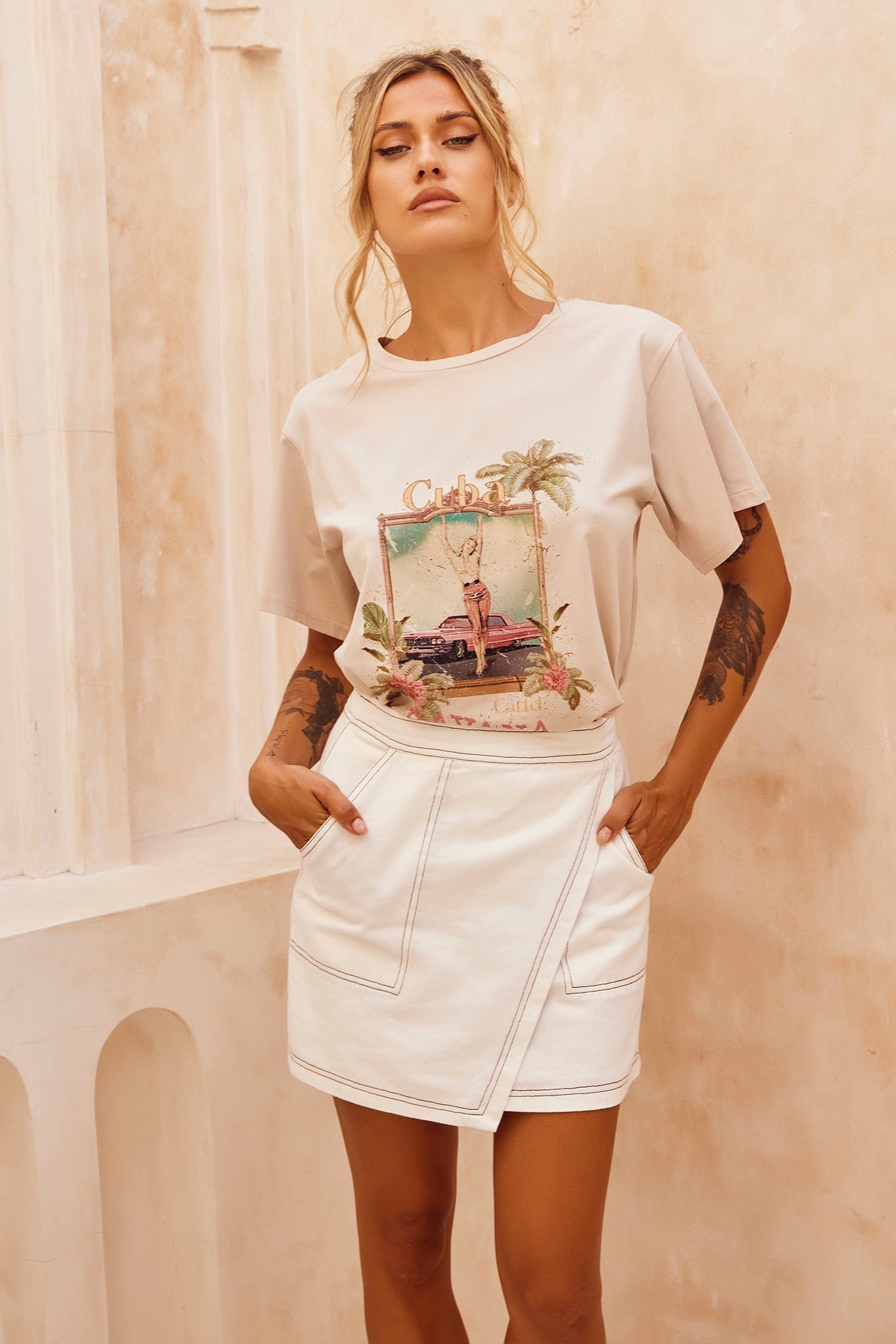 Le Island Tee - Sand