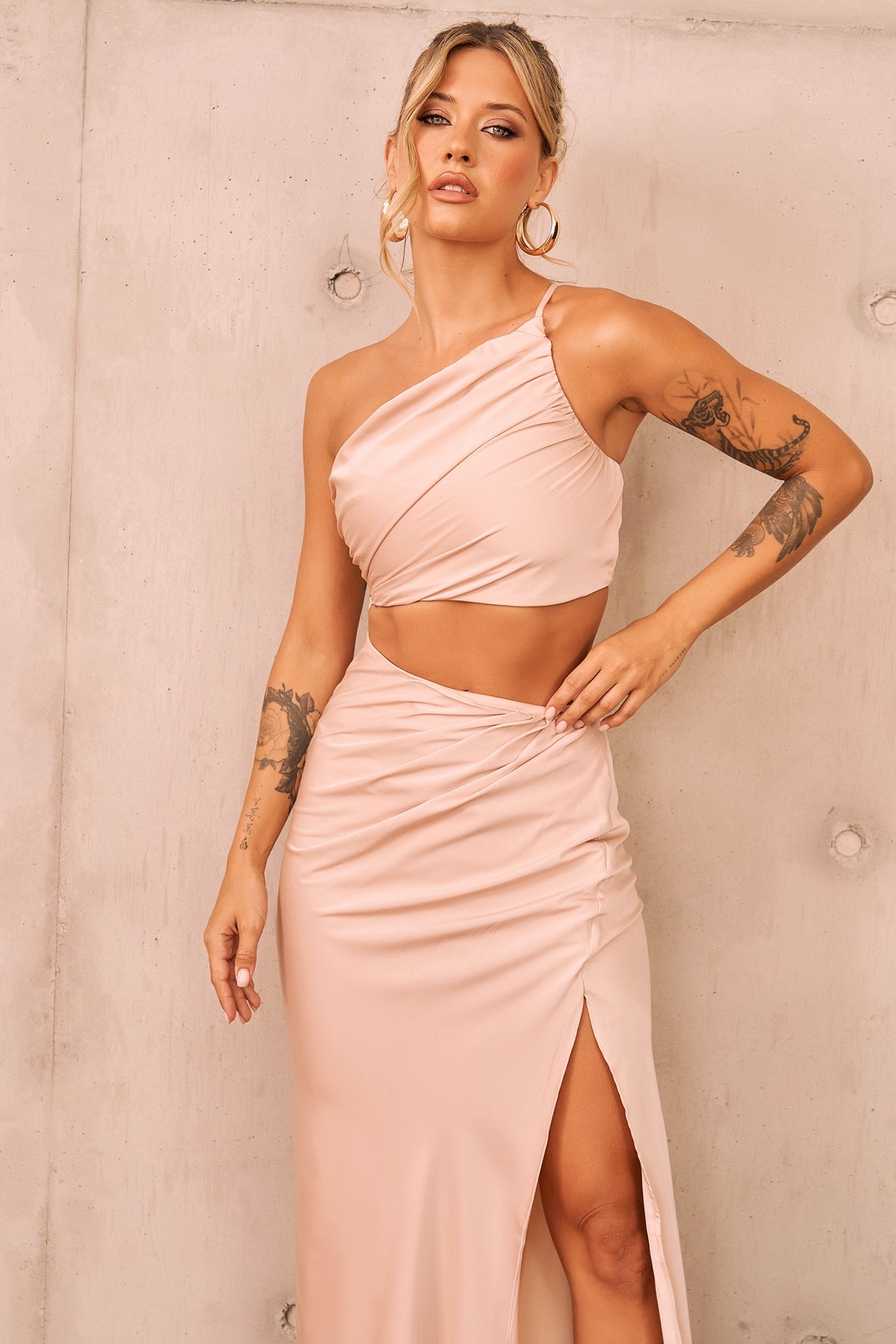 Make You Mine Maxi Skirt - Beige