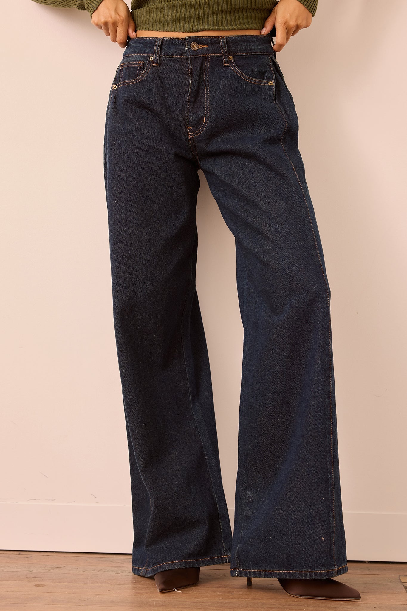 Monroe Vintage Denim Jeans - Denim Blue