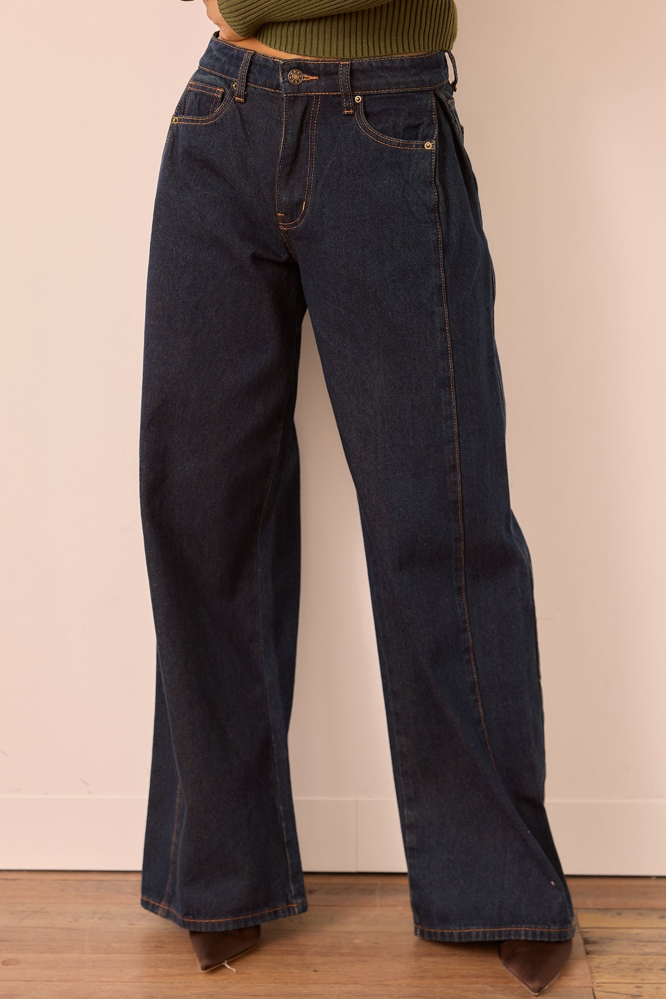 Monroe Vintage Denim Jeans - Denim Blue