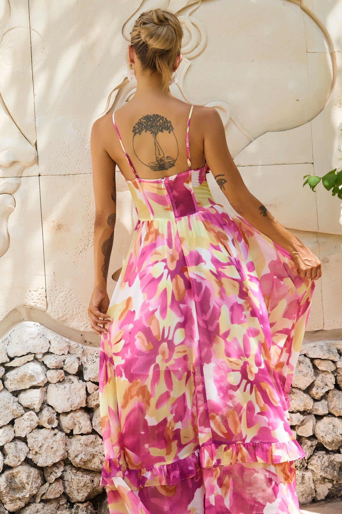 Nightcap Maxi Dress - Pink Multi