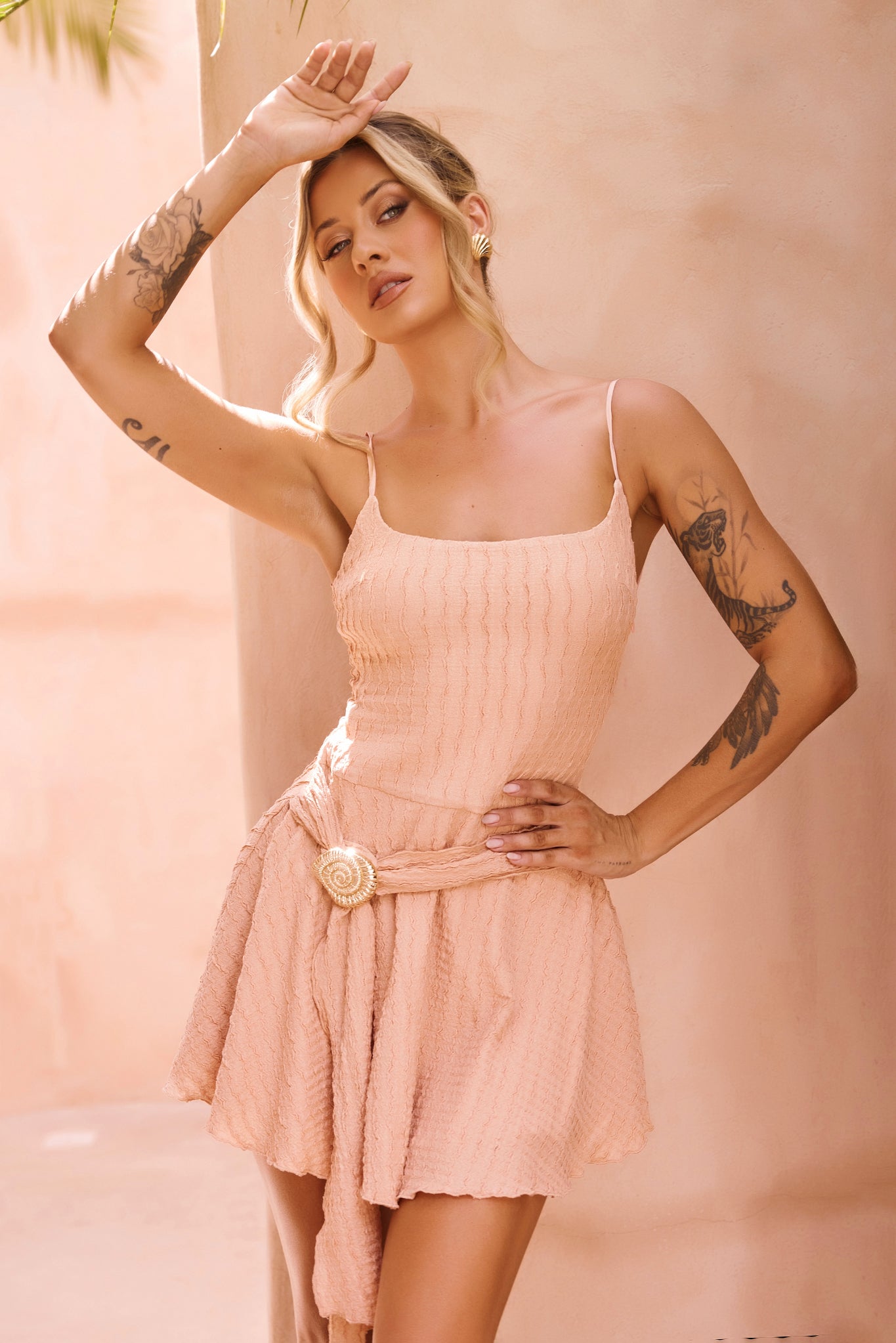 Peak Show Mini Dress - Mocha