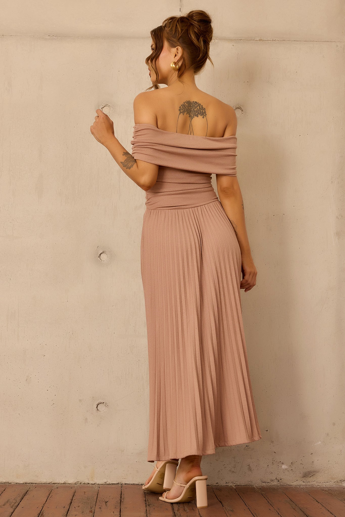 Refined Edge Jersey Maxi Dress - Mocha