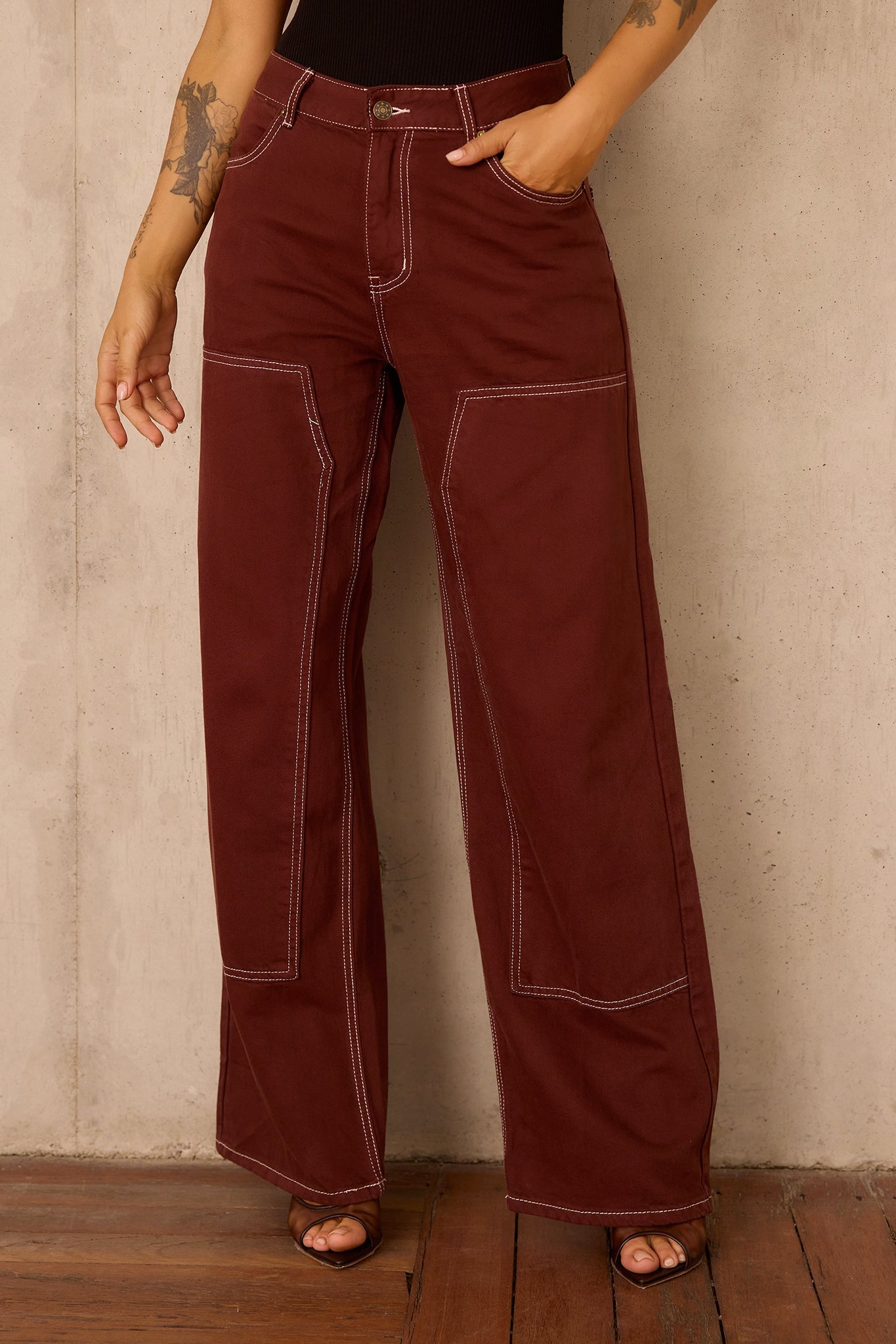 Rust Frontier Denim Jeans - Chocolate
