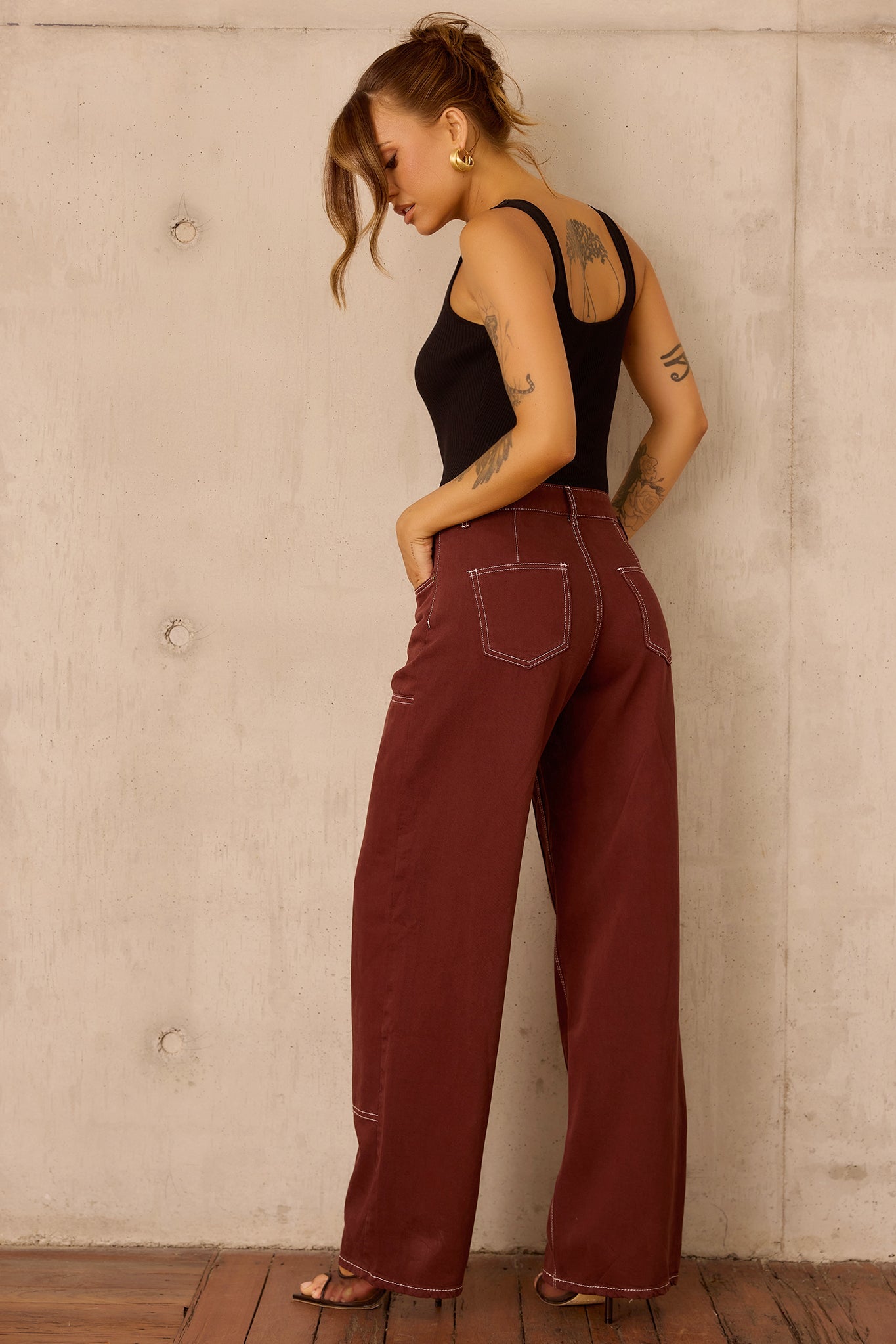 Rust Frontier Denim Jeans - Chocolate