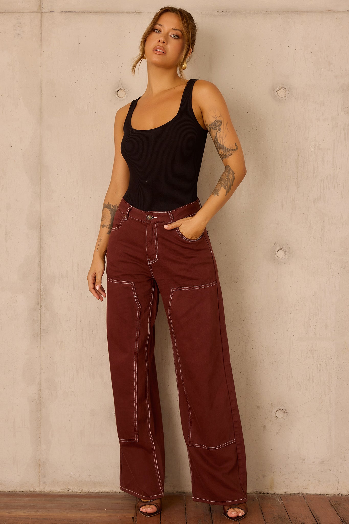 Rust Frontier Denim Jeans - Chocolate