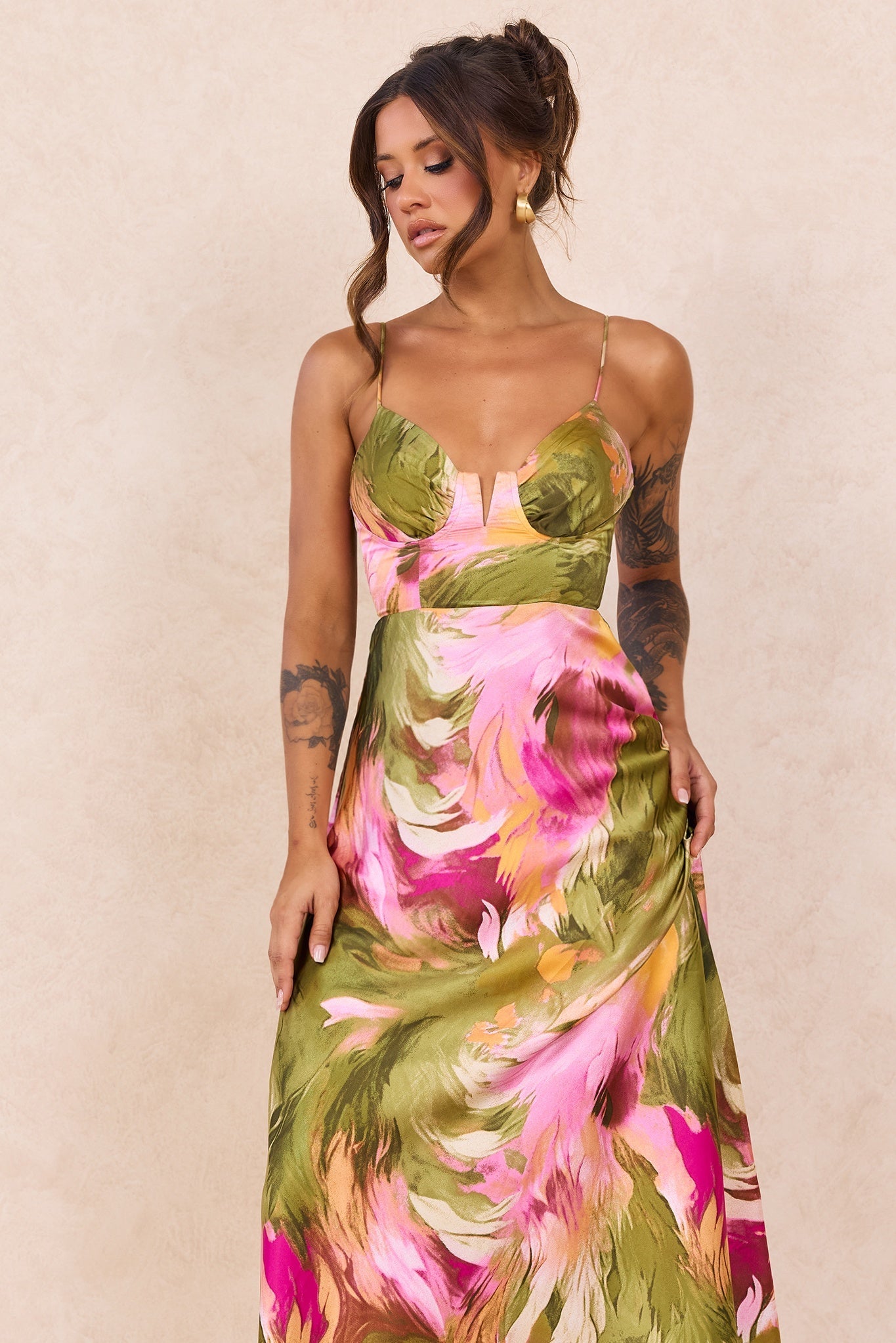 Send Love Maxi Dress - Purple Multi