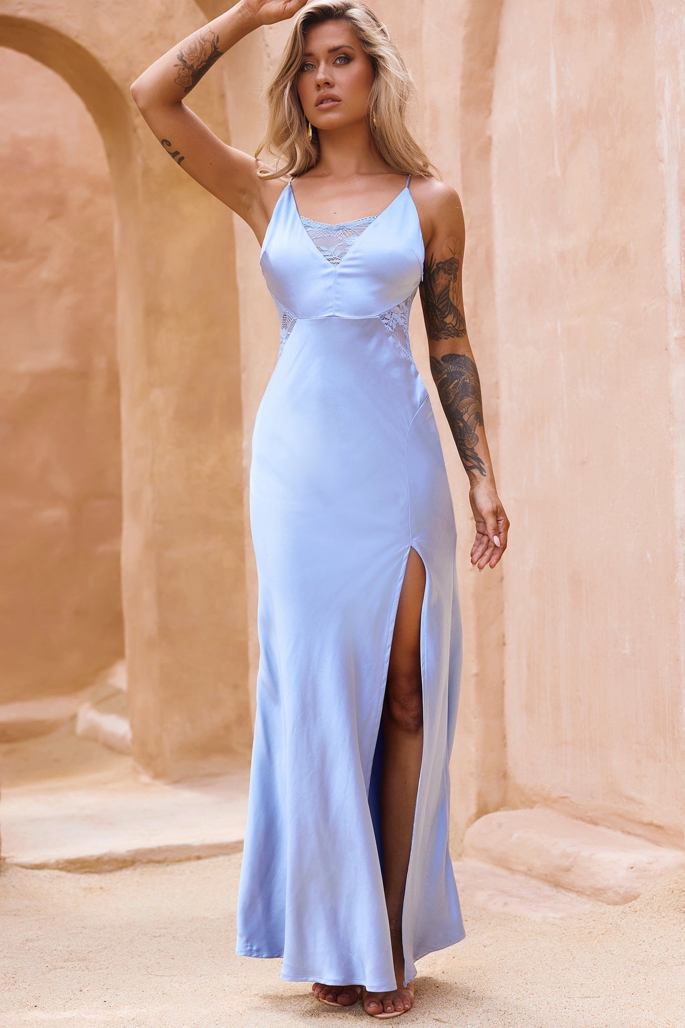 Sightseer Maxi Dress - Steel Blue
