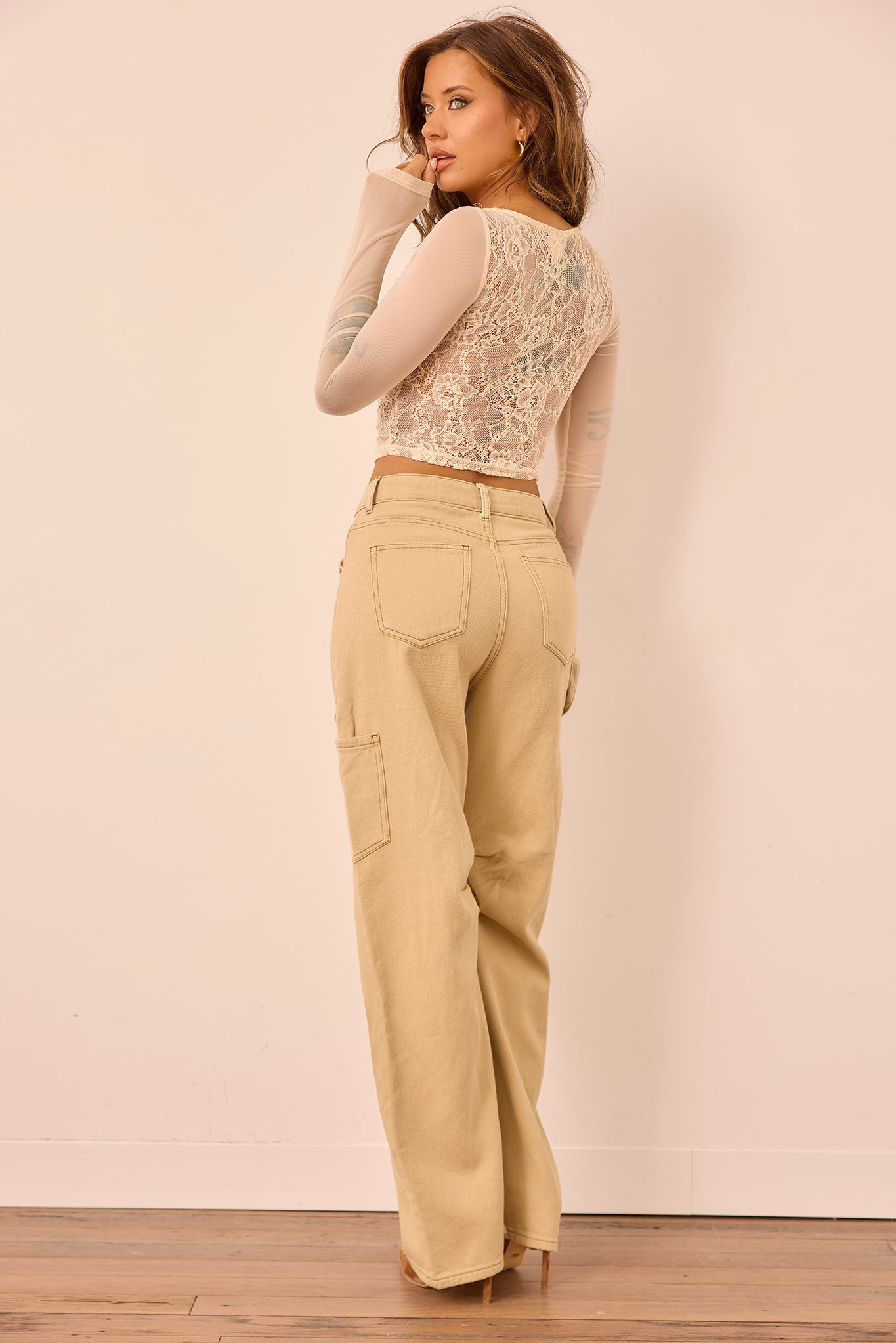 Urban Utility Denim Jeans - Stone