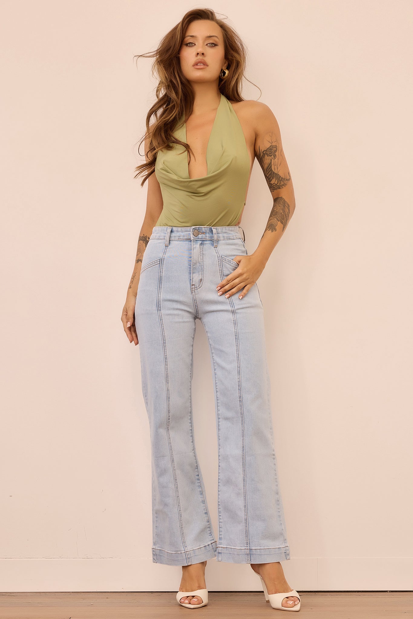 Velvet Age Denim Jeans - Washed Blue